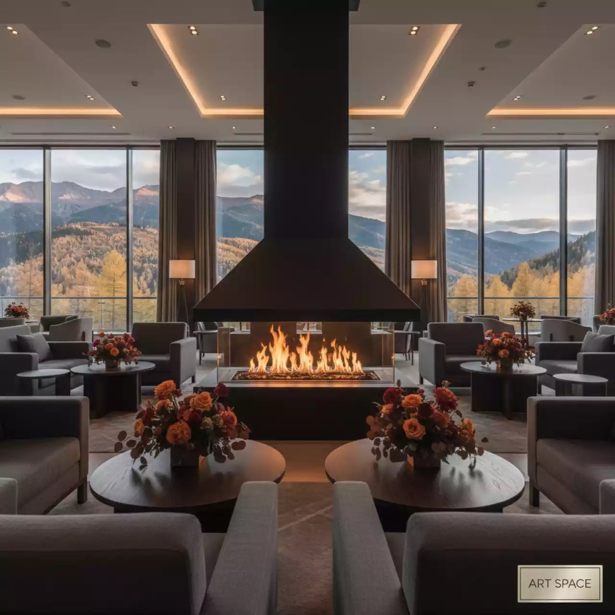Аренда Камин сквозной ZeFire Standart 900 в Гранд Отель Поляна — ART SPACE