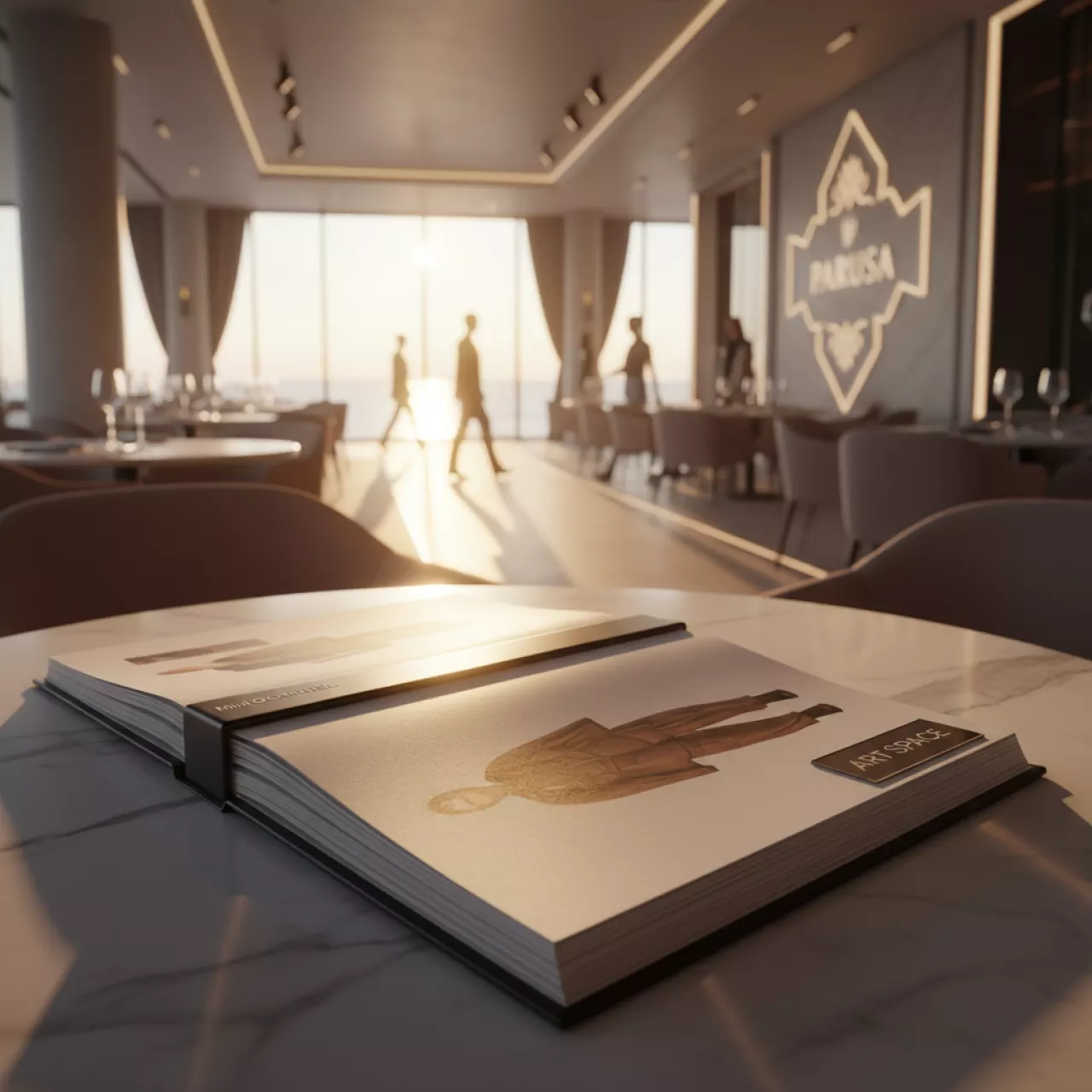 Аренда Каналы цветные черные Mini O.CHANNEL А4 304 мм в ресторане «Паруса» — ART SPACE