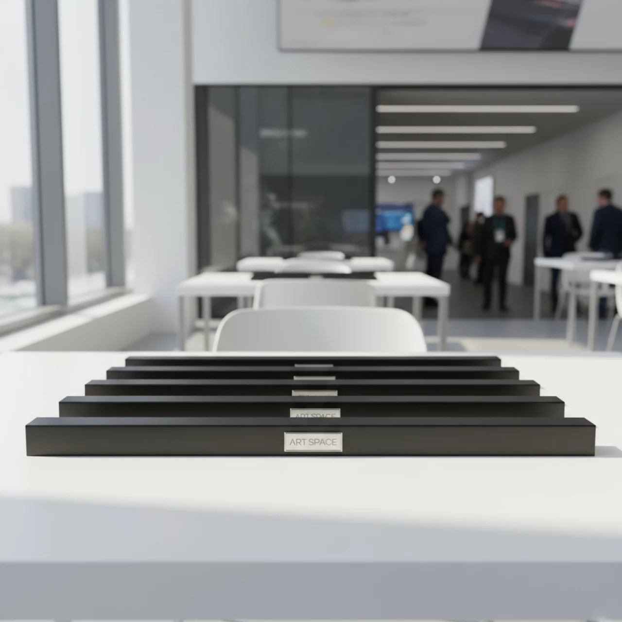 Аренда Каналы цветные черные O.CHANNEL А4 304 мм 7 мм в МФК «Горный» — ART SPACE