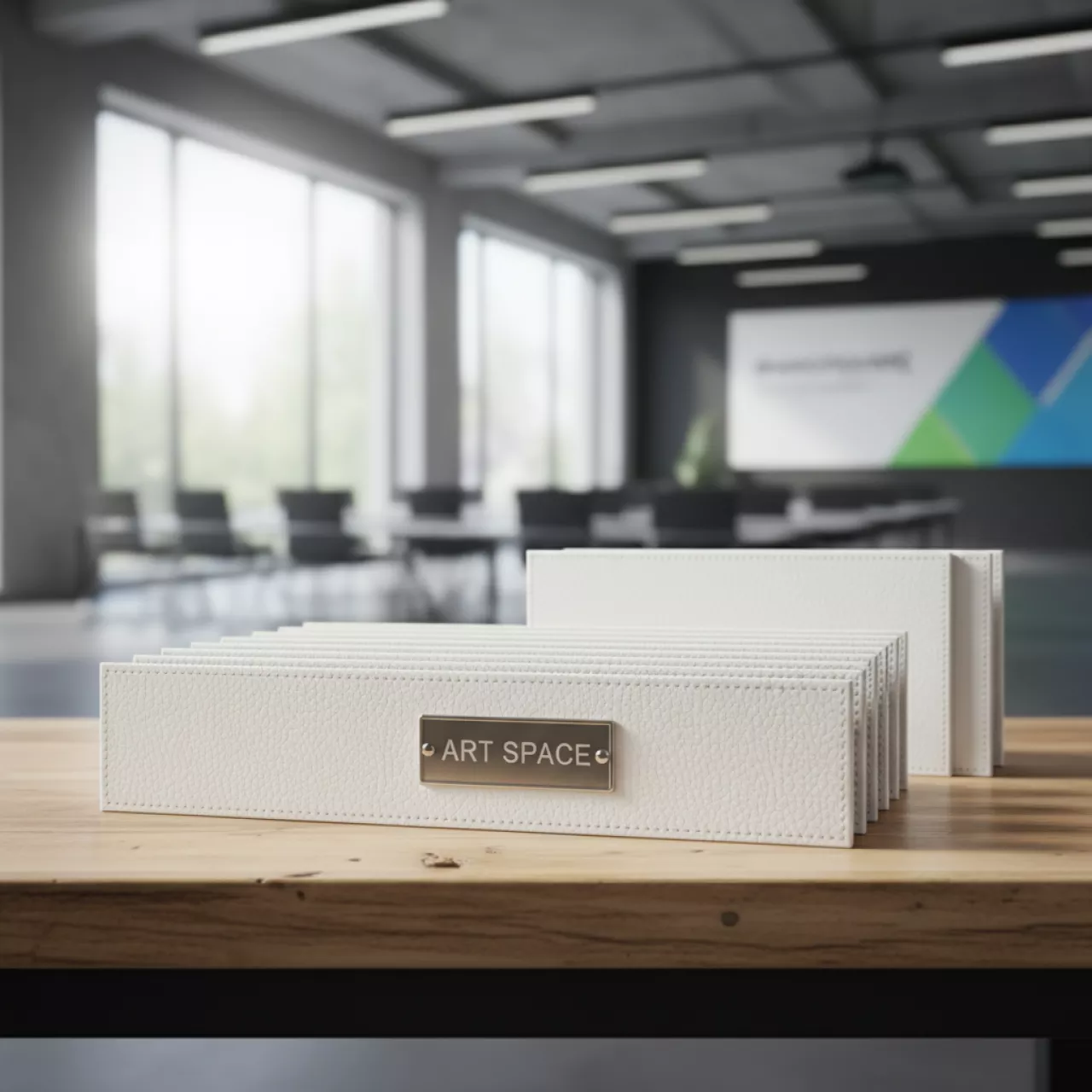 Аренда Каналы цветные для Металбинд с покрытием кожа O CHANNEL А5 217 мм 7 мм белые в Mercure Сочи Центр — ART SPACE