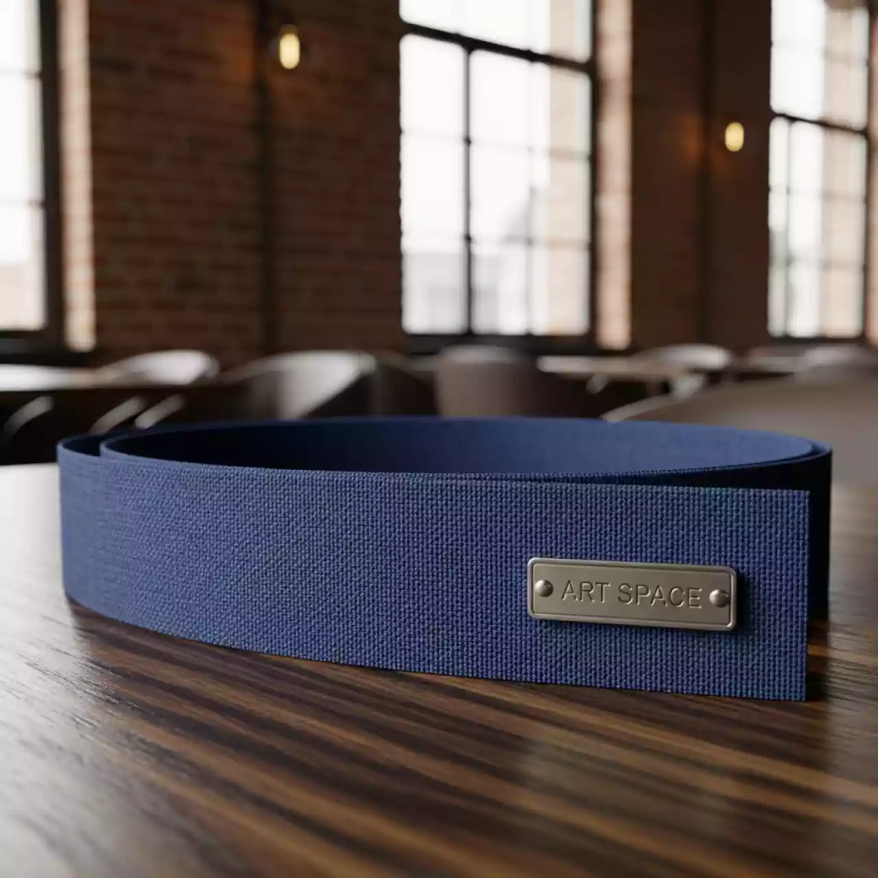 Аренда Каналы цветные тканевые синие Metalbind O Channel Slim А4 304 мм 7 мм в ресторане «Магеллан» — ART SPACE