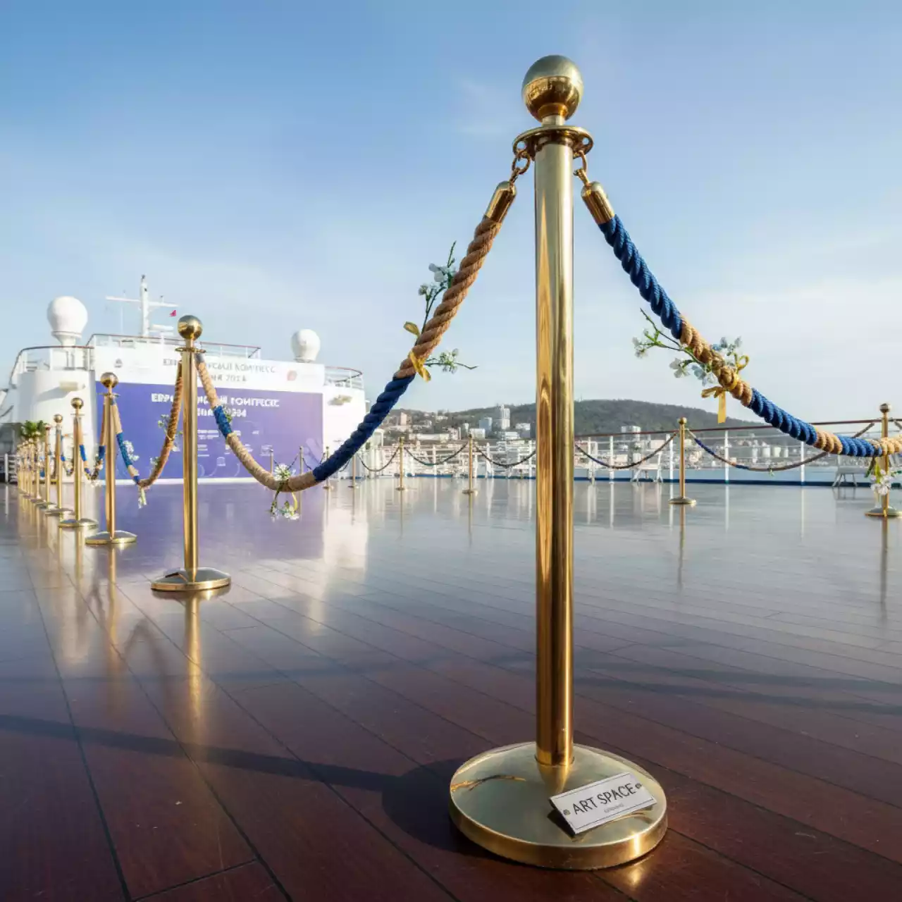 Аренда Канаты для столбиков на теплоходе «Дагомыс» — ART SPACE