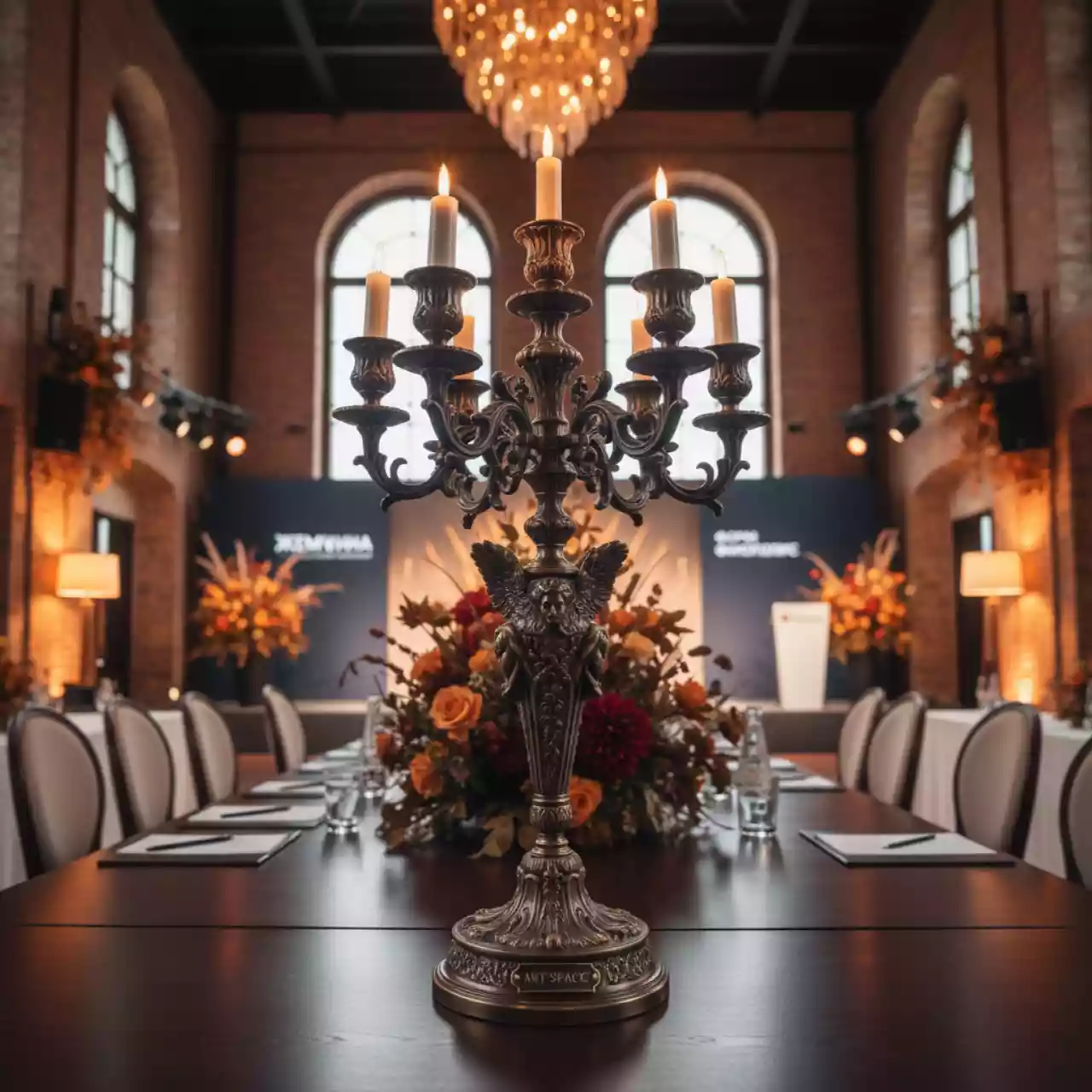 Аренда Канделябр бронза в конгресс-холле отеля Жемчужина — ART SPACE