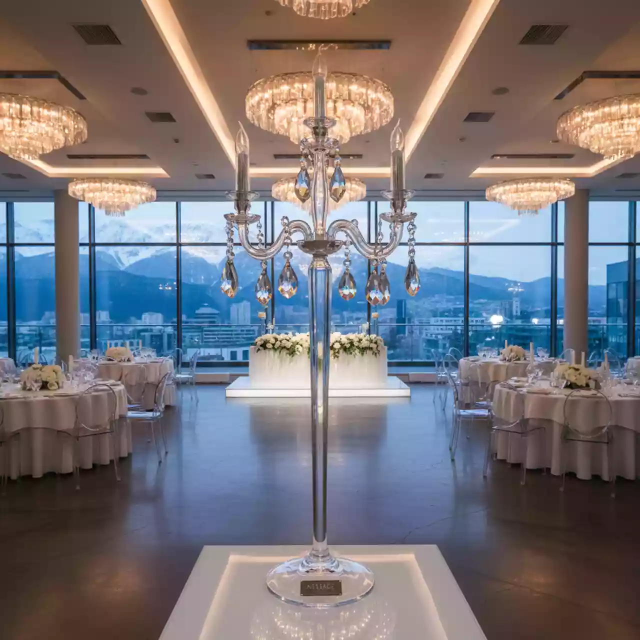 Аренда Канделябр Crystal Grand 100 см в Rixos Krasnaya Polyana — ART SPACE