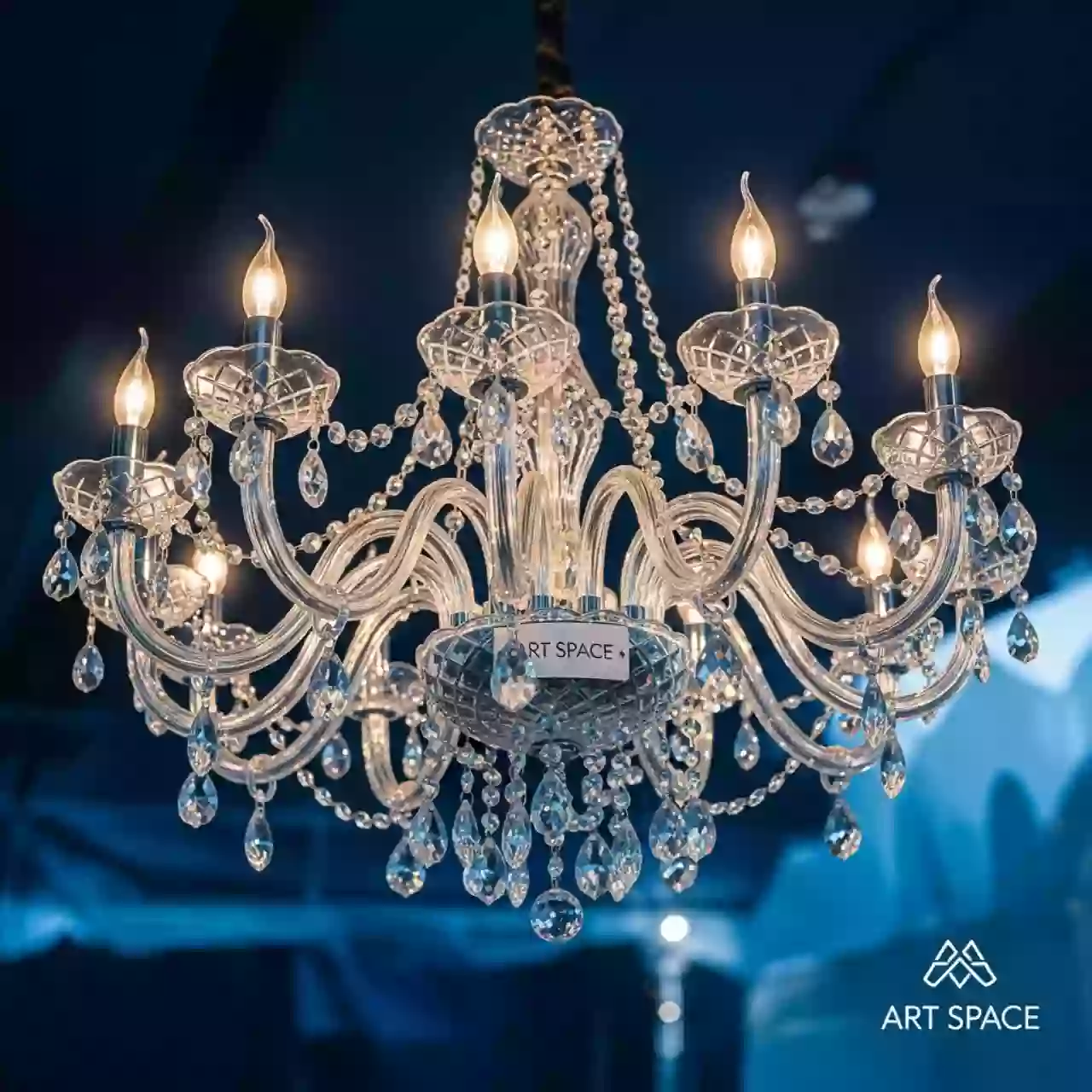 Аренда Канделябр хрустальный 50 см в Ледовом дворце «Айсберг» — ART SPACE