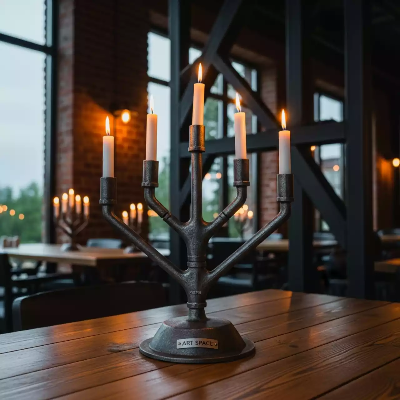 Аренда Канделябр на 7 свечей в ресторане «Сыроварня» — ART SPACE