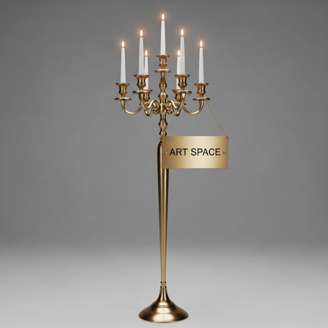 Аренда Канделябр напольный Gold в Stella di Mosca — ART SPACE