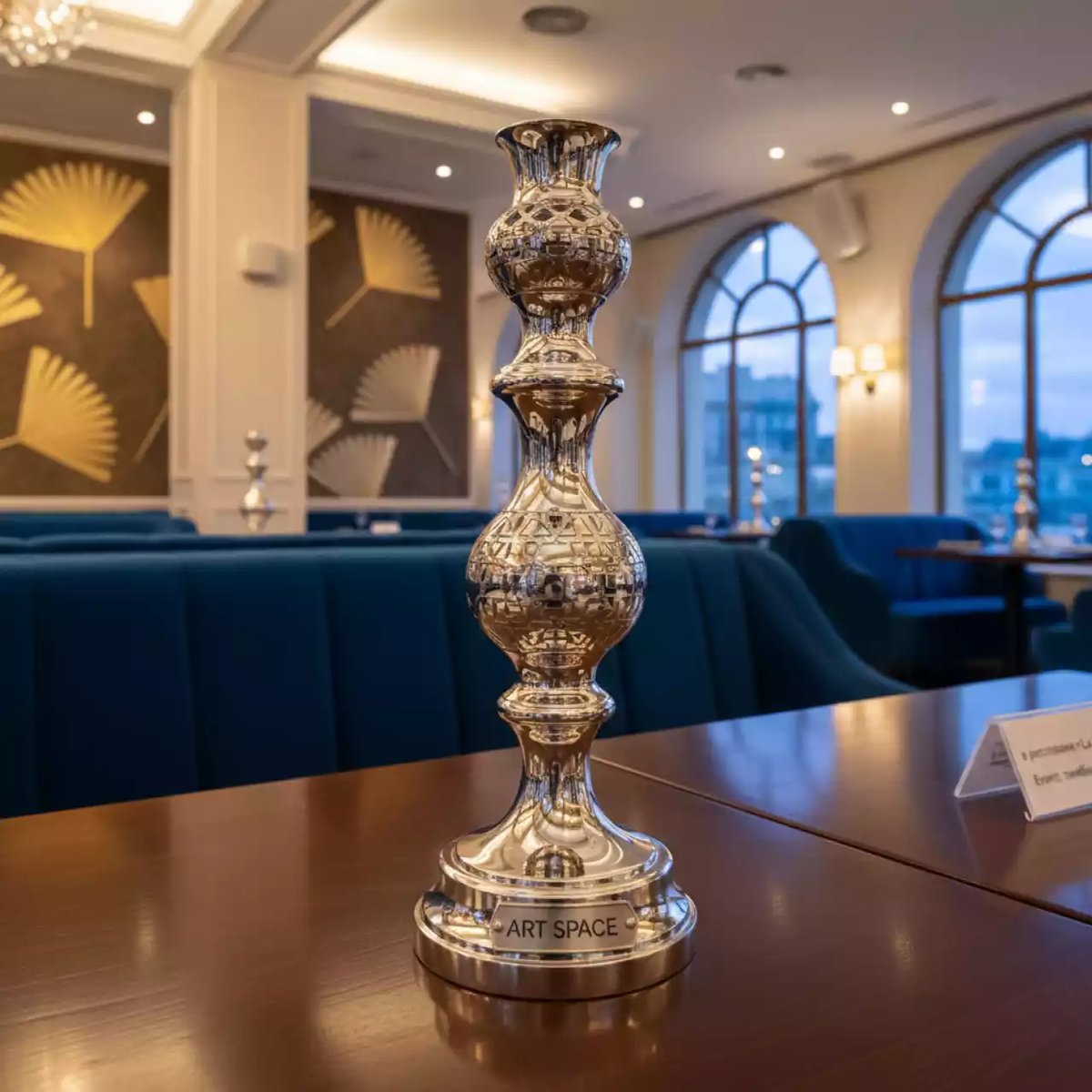 Аренда Канделябр серебряный в ресторане «La Terrazza» — ART SPACE