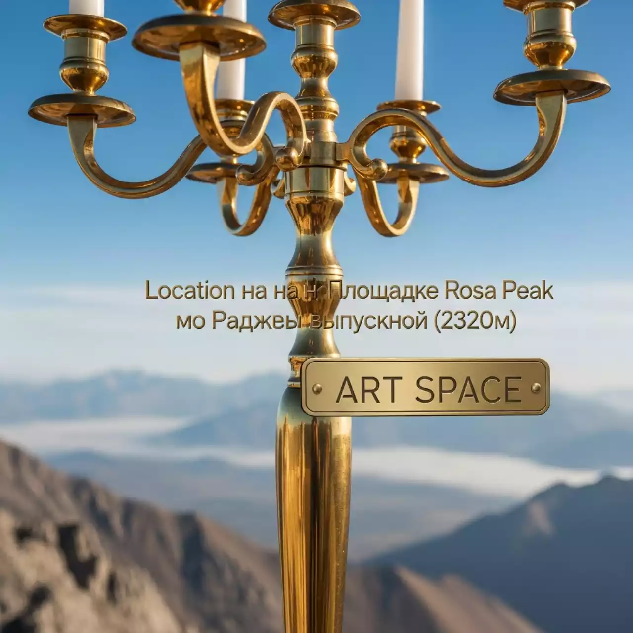 Аренда Канделябр золото Rosa Peak — ART SPACE