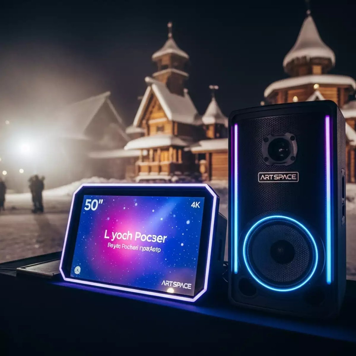 Аренда Караоке с ТВ 50 дюймов и колонкой 3 кВт в этно-парке «Моя Россия» — ART SPACE