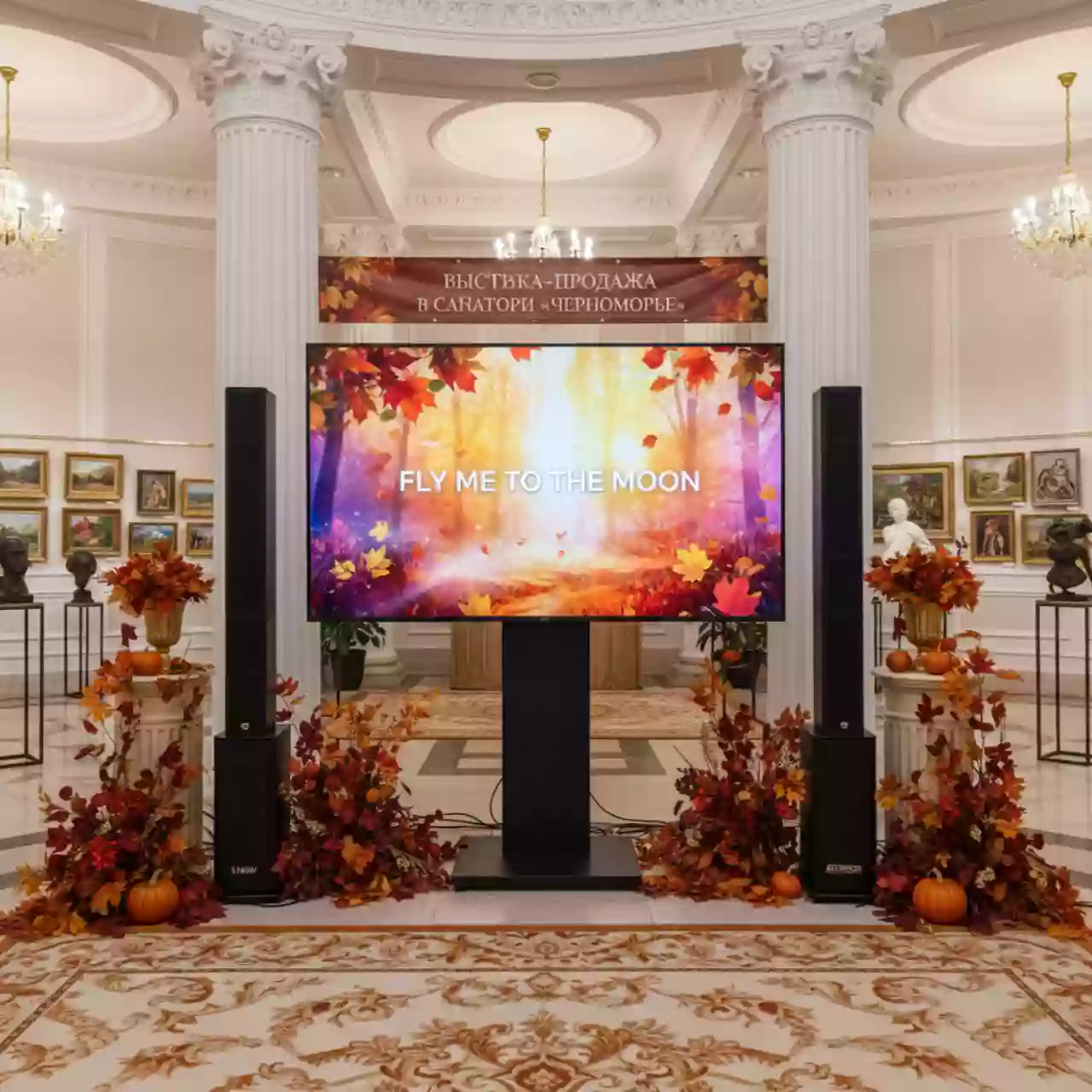 Аренда Караоке с ТВ 65 дюймов колонкой 3 кВт в санатории «Черноморье» — ART SPACE