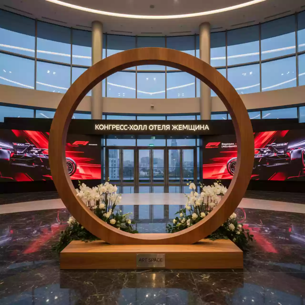 Аренда Каркас арки круглый d 2 м дерево в конгресс-холле отеля Жемчужина — ART SPACE