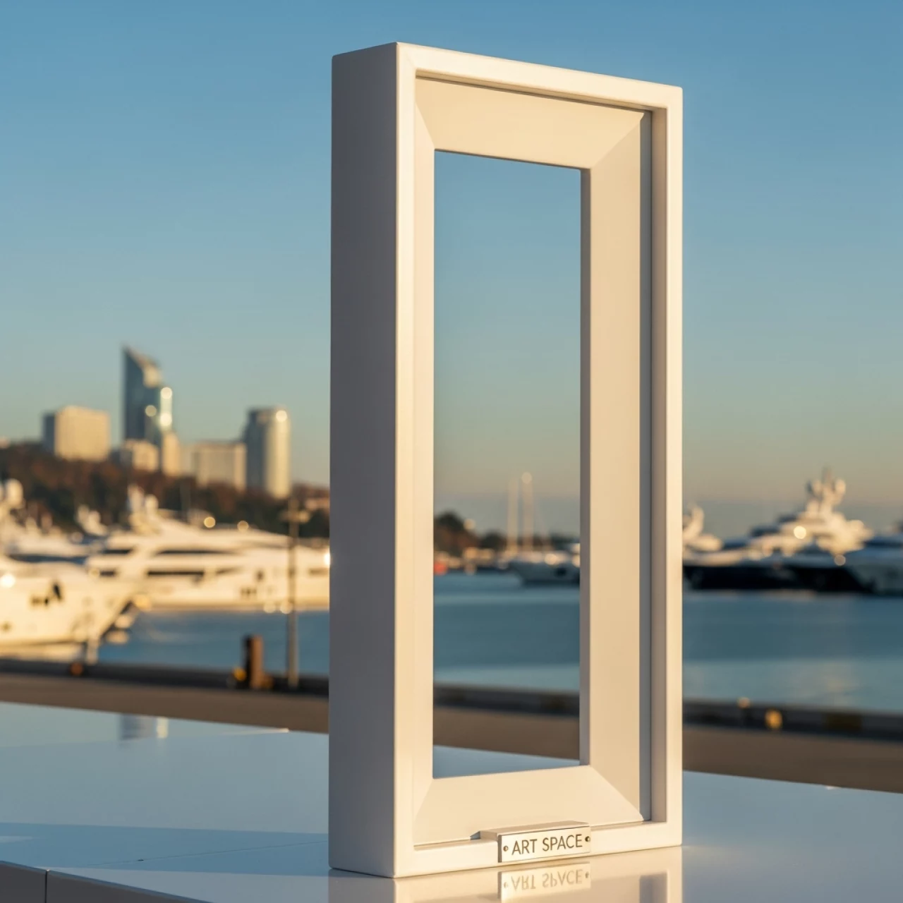 Аренда Каркас прямоугольный металл белый 1,5х0,9 м на территории Морпорта Сочи — ART SPACE