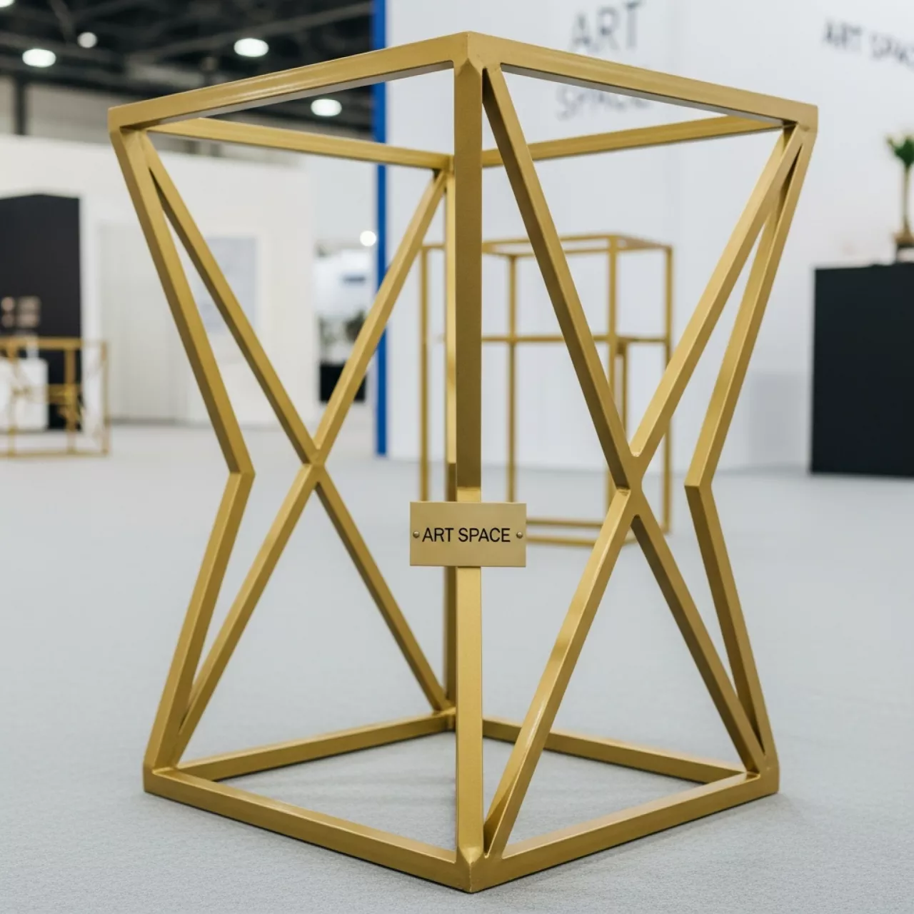 Аренда Каркас стола металлический Лидер 2 золотой на арене «Фишт» — ART SPACE