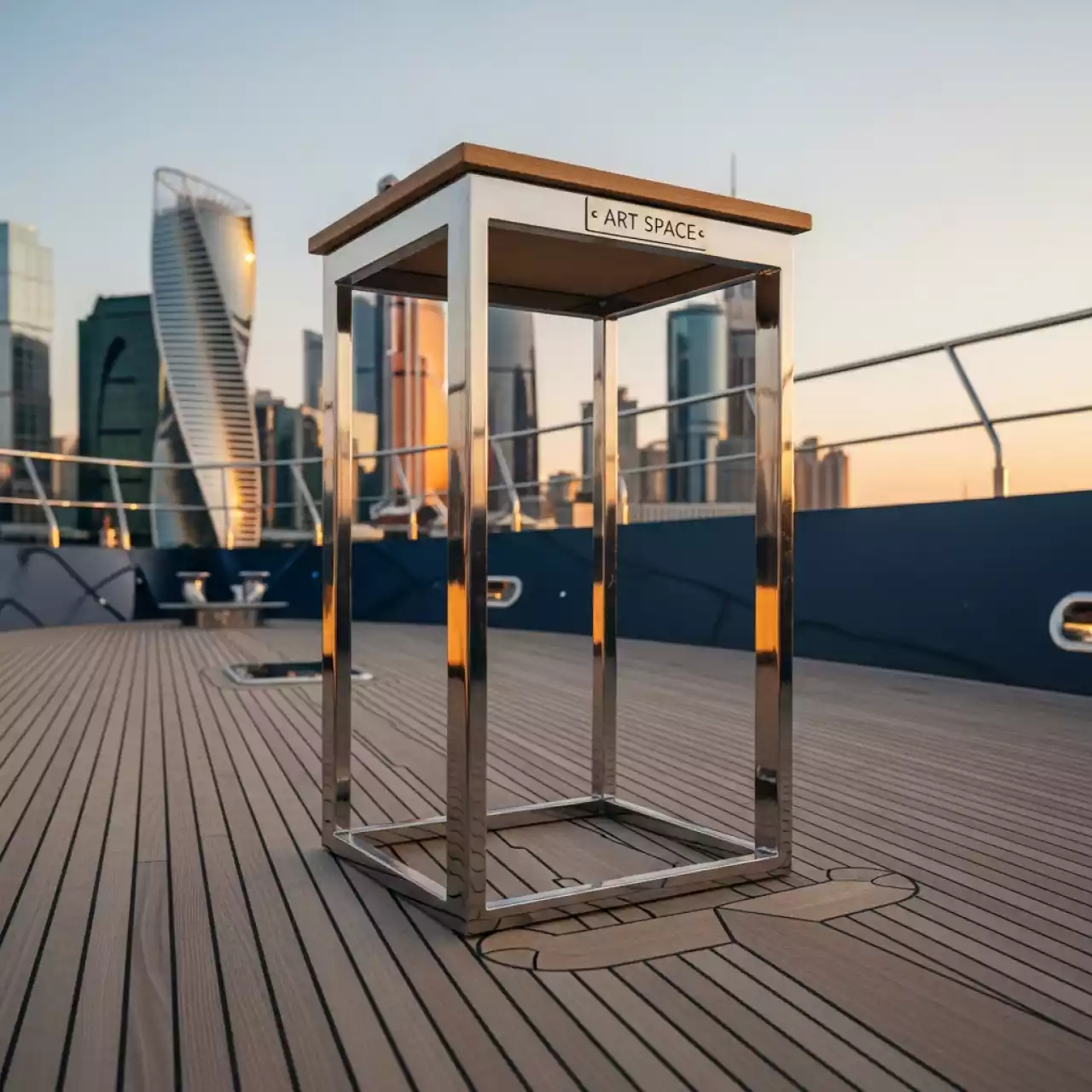 Аренда Каркас стола Пьедестал на VIP-яхте (Имеретинский порт) — ART SPACE