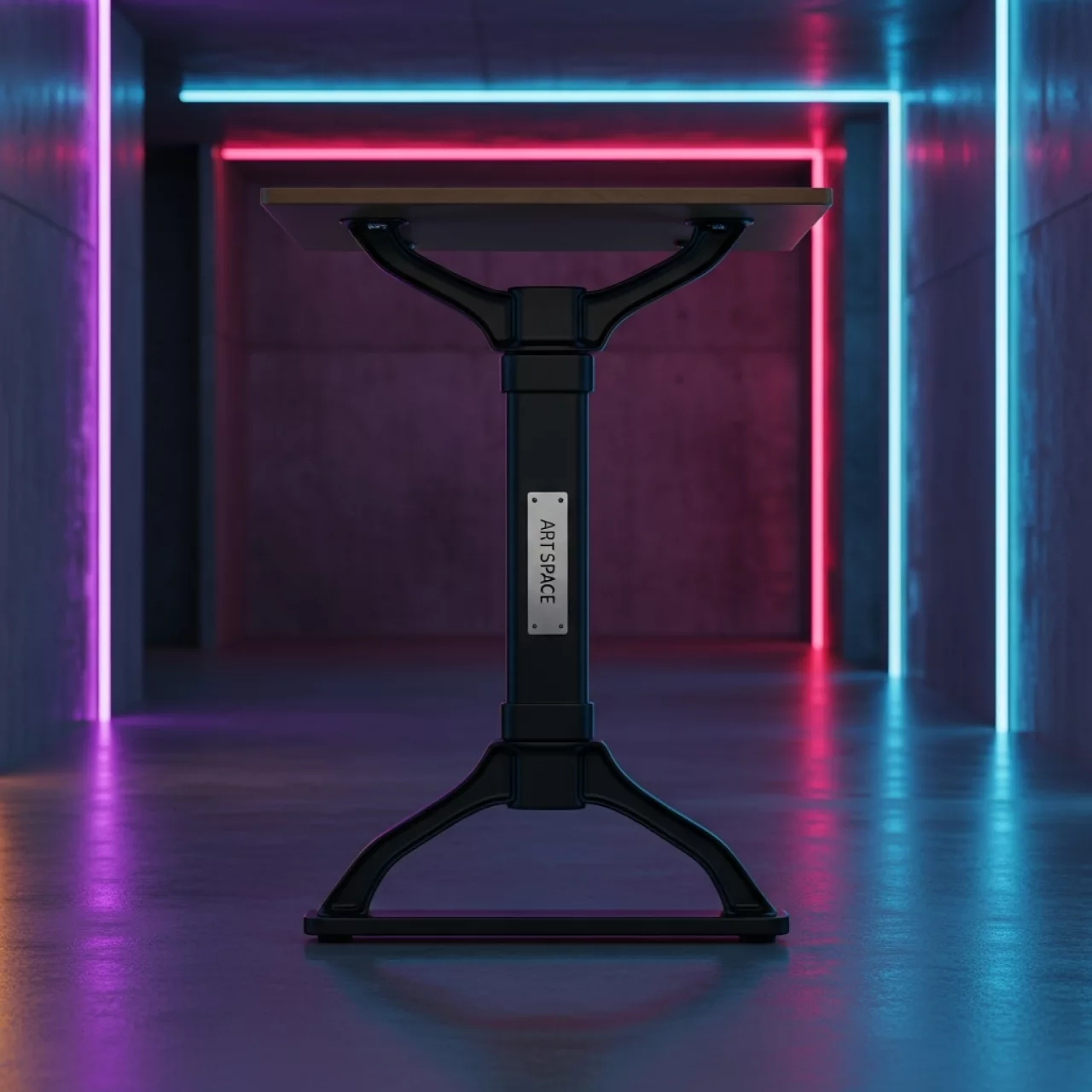 Аренда Каркас стола регулируемый черный без столешницы на арене «Фишт» — ART SPACE