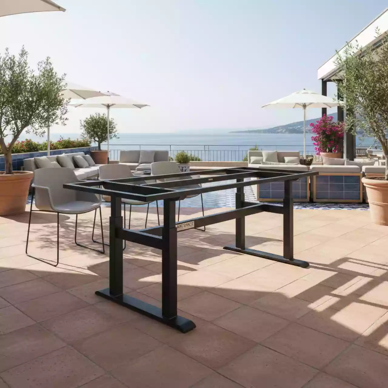 Аренда Каркас стола регулируемый черный в ресторане «Sanremo» — ART SPACE