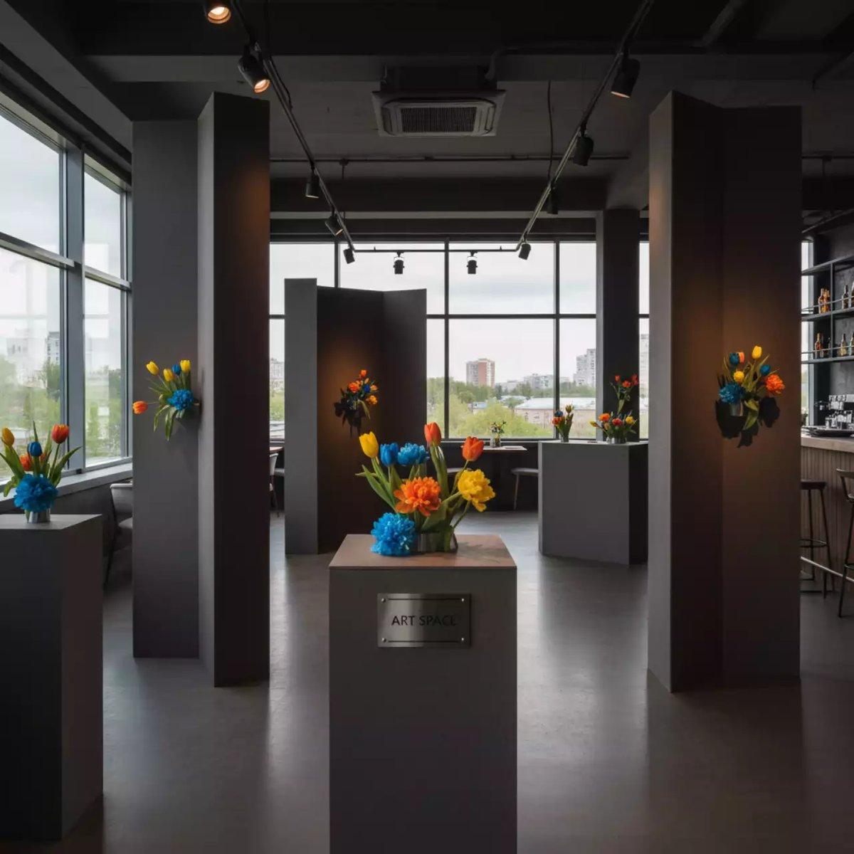 Аренда Картон JINBOARD серый 900 м² 700х1000х1,50 мм в ресторане «La Terrazza» — ART SPACE