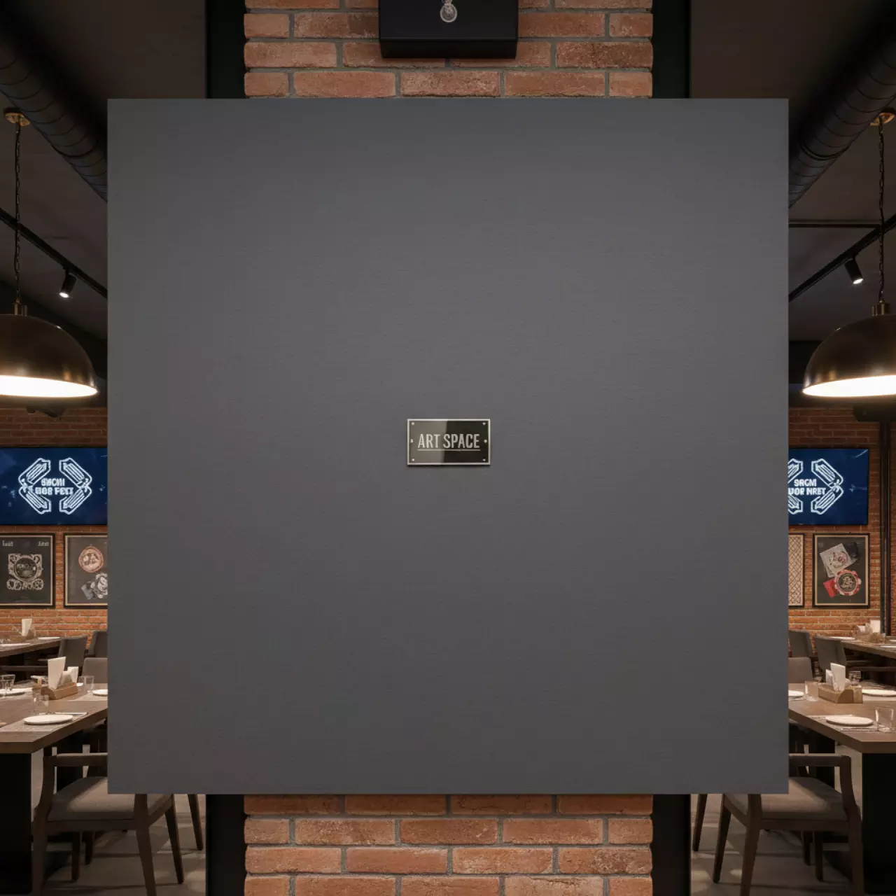 Аренда Картон Lomond самоклеящийся двухсторонний 170 м² 330х340 мм в ресторане «Баран-Рапан» — ART SPACE