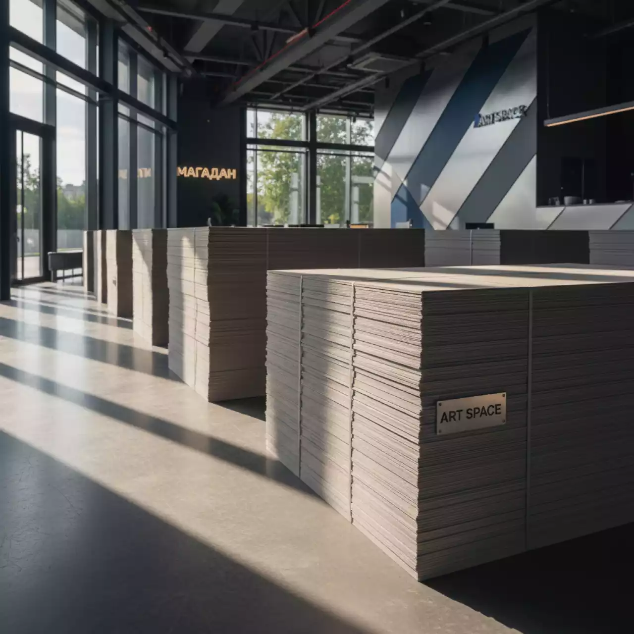 Аренда Картон Turkoglu Premium Board 1935 м² 700х1000х2,50 мм в ресторане «Магадан» — ART SPACE