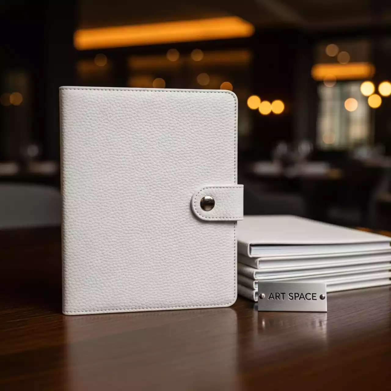 Аренда Картонная обложка для переплета кожа A4 250 г м² белая Fellowes Delta в ресторане «La Terrazza» — ART SPACE