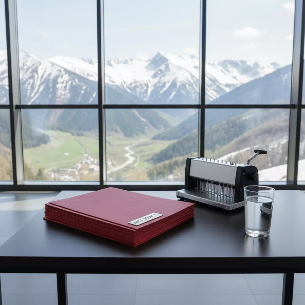 Аренда Картонная обложка для переплета кожа A4 250 г м² красная Fellowes Delta на курорте «Газпром» (Альпика) — ART SPACE