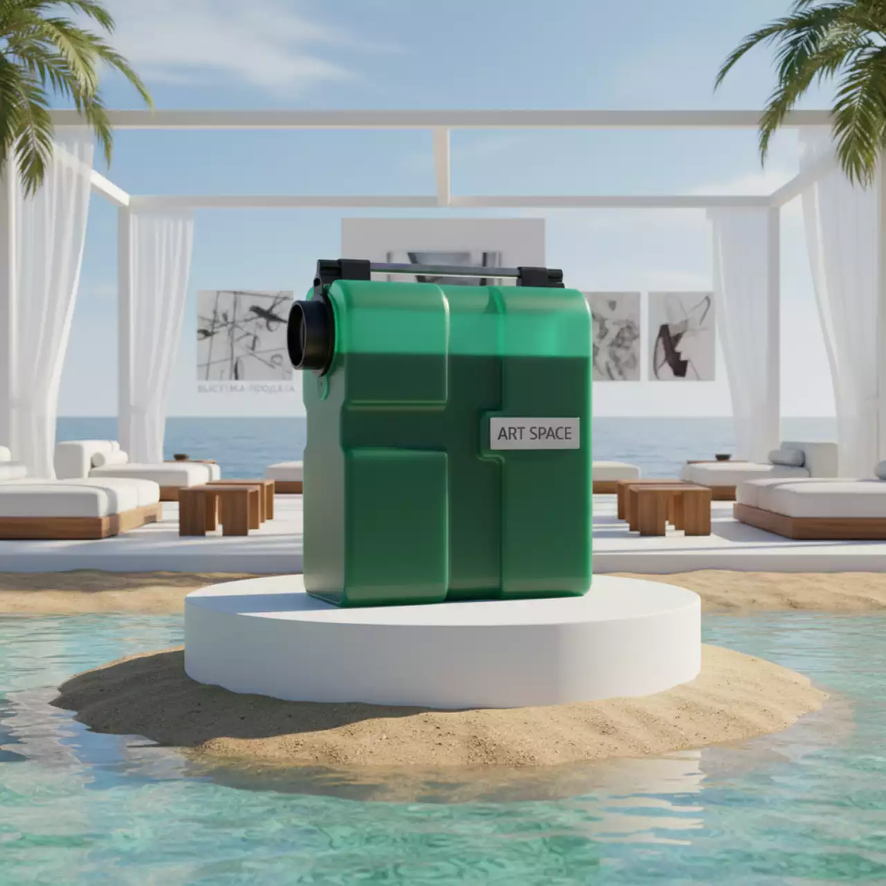 Аренда Картридж для плоттеров Canon PFI 101G Green 130 мл на пляжных клубах Хосты — ART SPACE