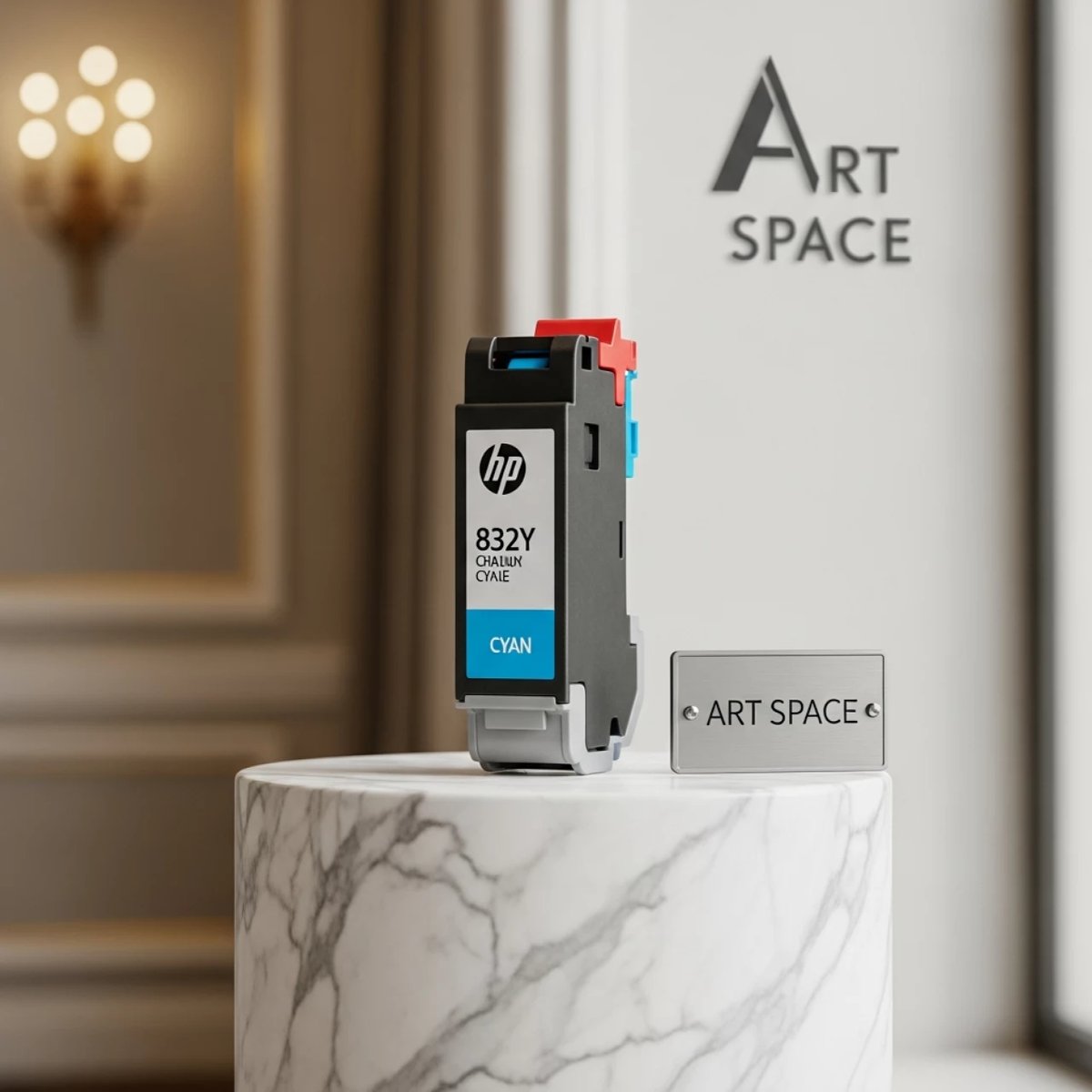 Аренда Картридж для плоттеров HP 832Y cyan latex ink cartridge 1 л 4UV06A в Sochi Marriott Krasnaya Polyana — ART SPACE