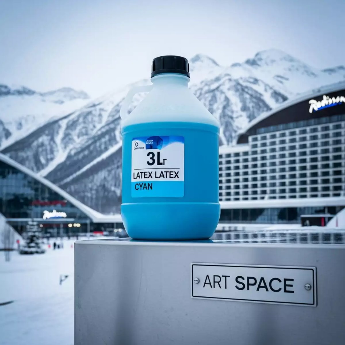 Аренда Картридж для плоттеров HP 873Y cyan latex ink 3 л в Radisson Hotel Rosa Khutor — ART SPACE