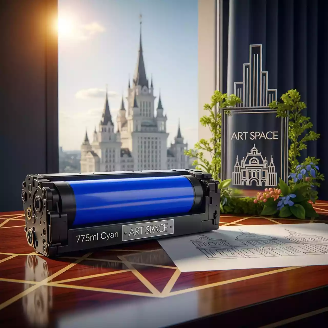 Аренда Картридж для плоттеров HP Vivera 91 Cyan 775 мл в отеле «Богатырь» — ART SPACE