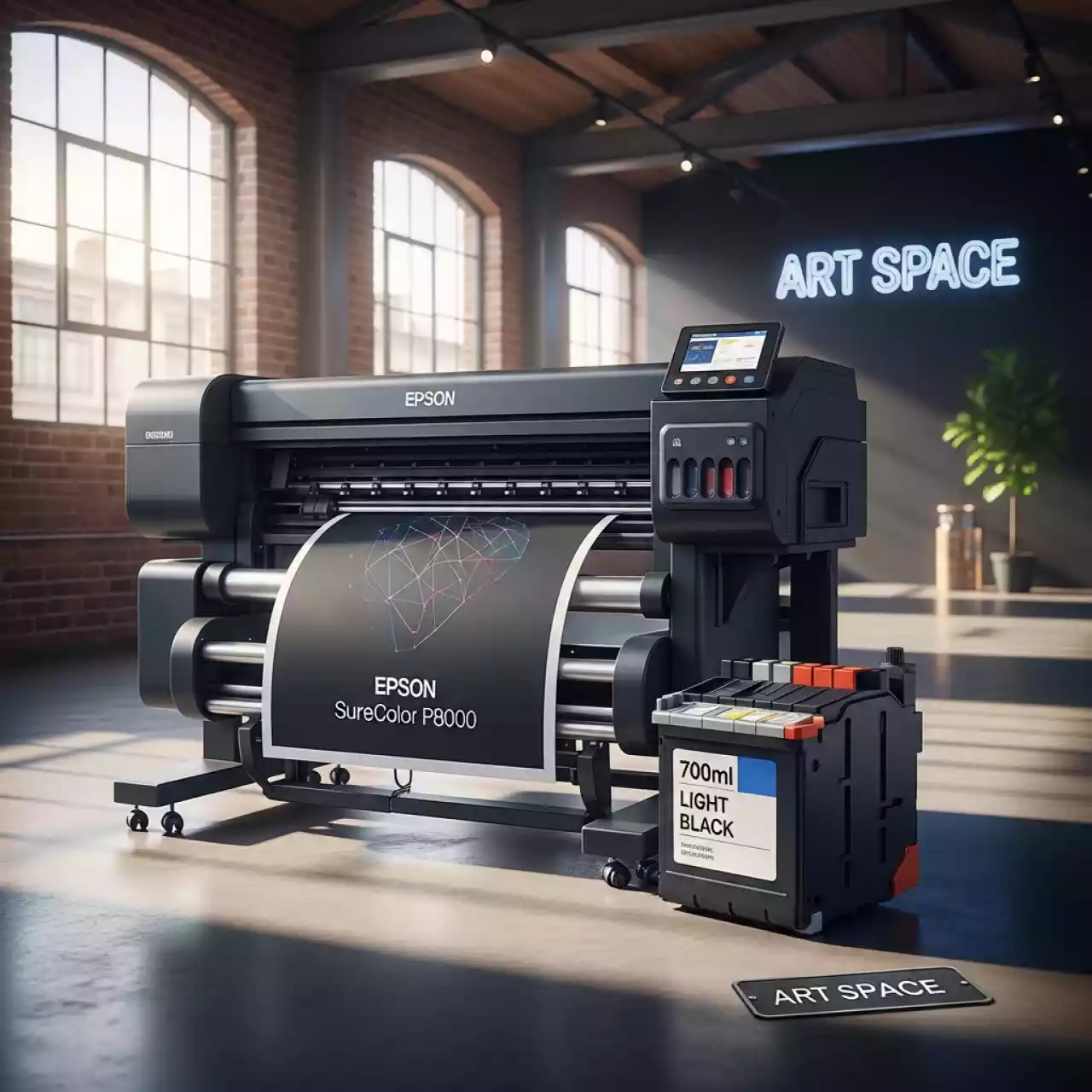 Аренда Картридж для плоттеров ITS C13T804900 ITSinks Epson SureColor P6000 P8000 Light Light Black 700 мл в Mövenpick Hotel — ART SPACE