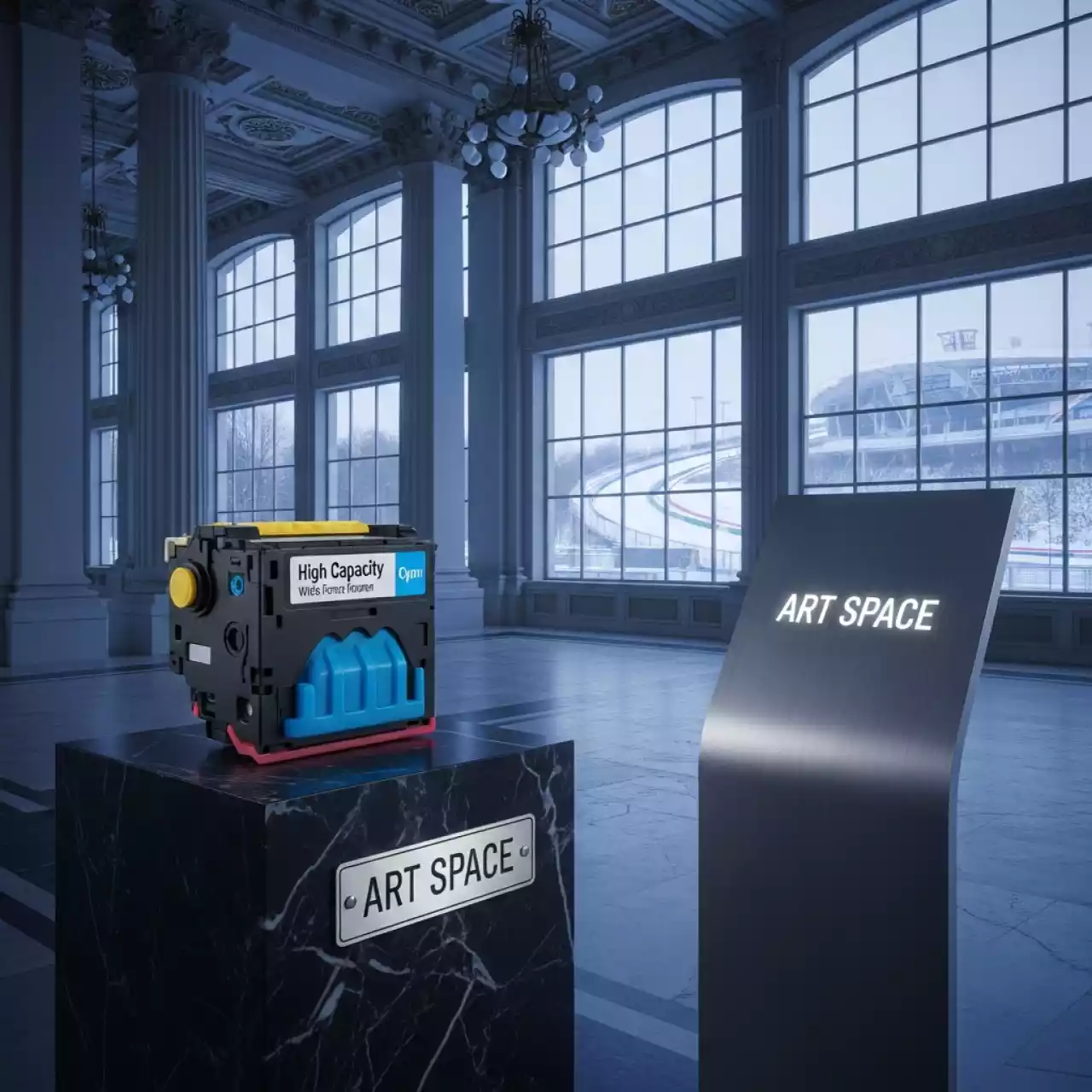 Аренда Картридж для плоттеров ITS для Canon PFI 1700 Cyan 700 мл на Сочи Автодроме — ART SPACE