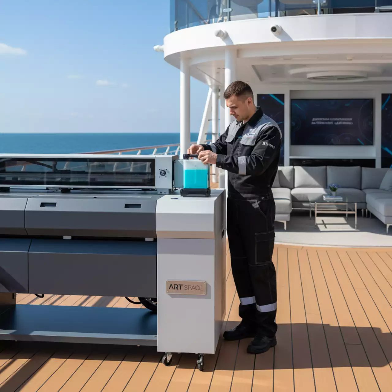 Аренда Картридж для плоттеров Ricoh Cyan 100 мл на теплоходе «Дагомыс» — ART SPACE