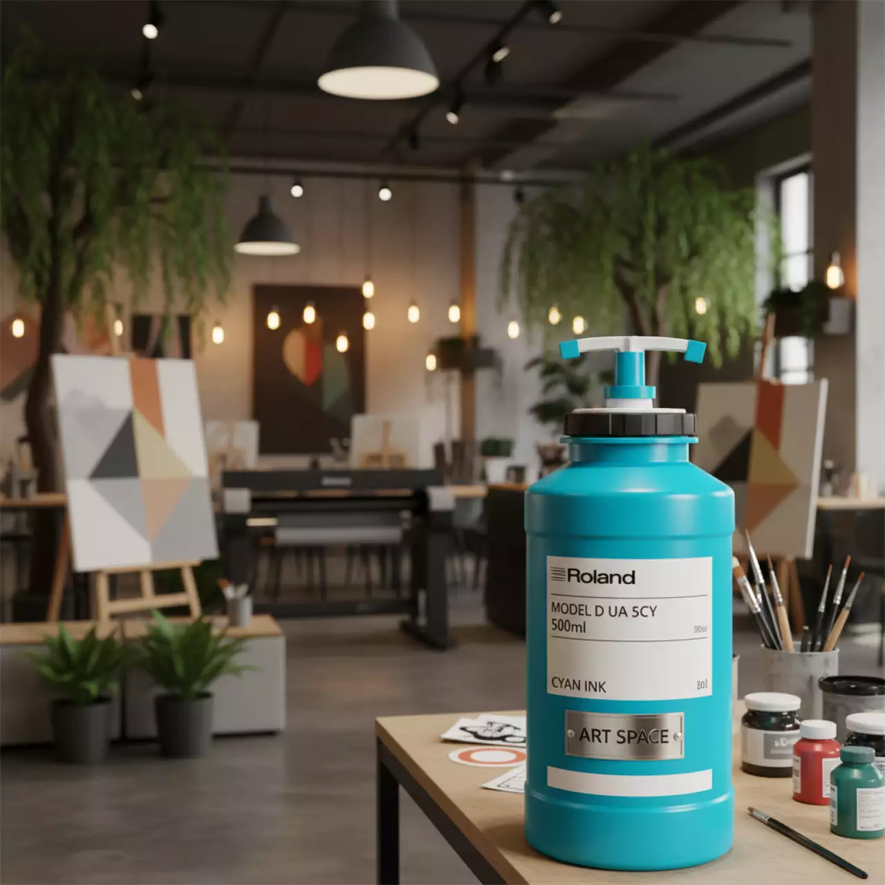 Аренда Картридж для плоттеров Roland D UA 5CY Cyan 500 мл в ресторане «Плакучая Ива» — ART SPACE