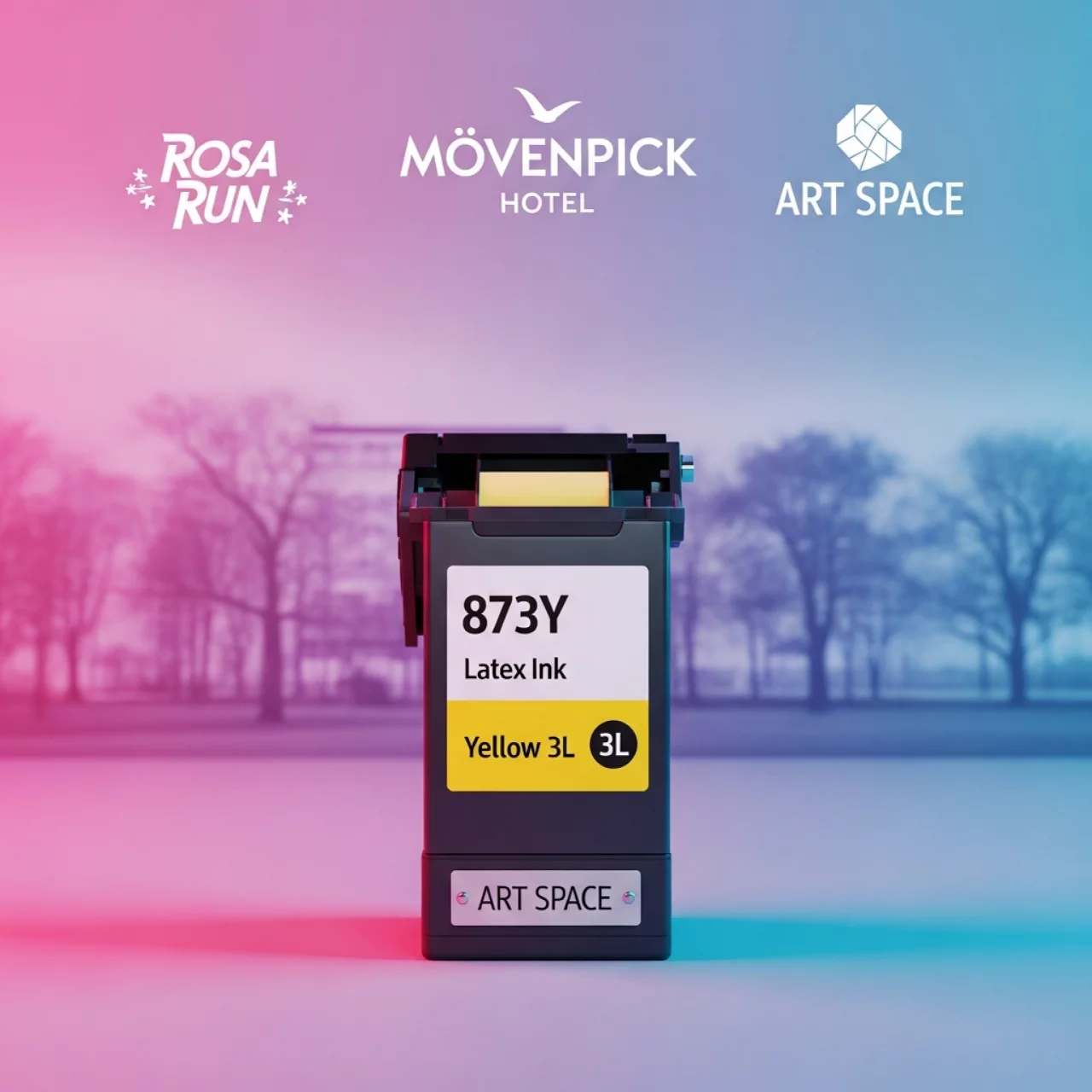 Аренда Картридж HP 873Y Latex Ink Yellow 3 л в Mövenpick Hotel — ART SPACE