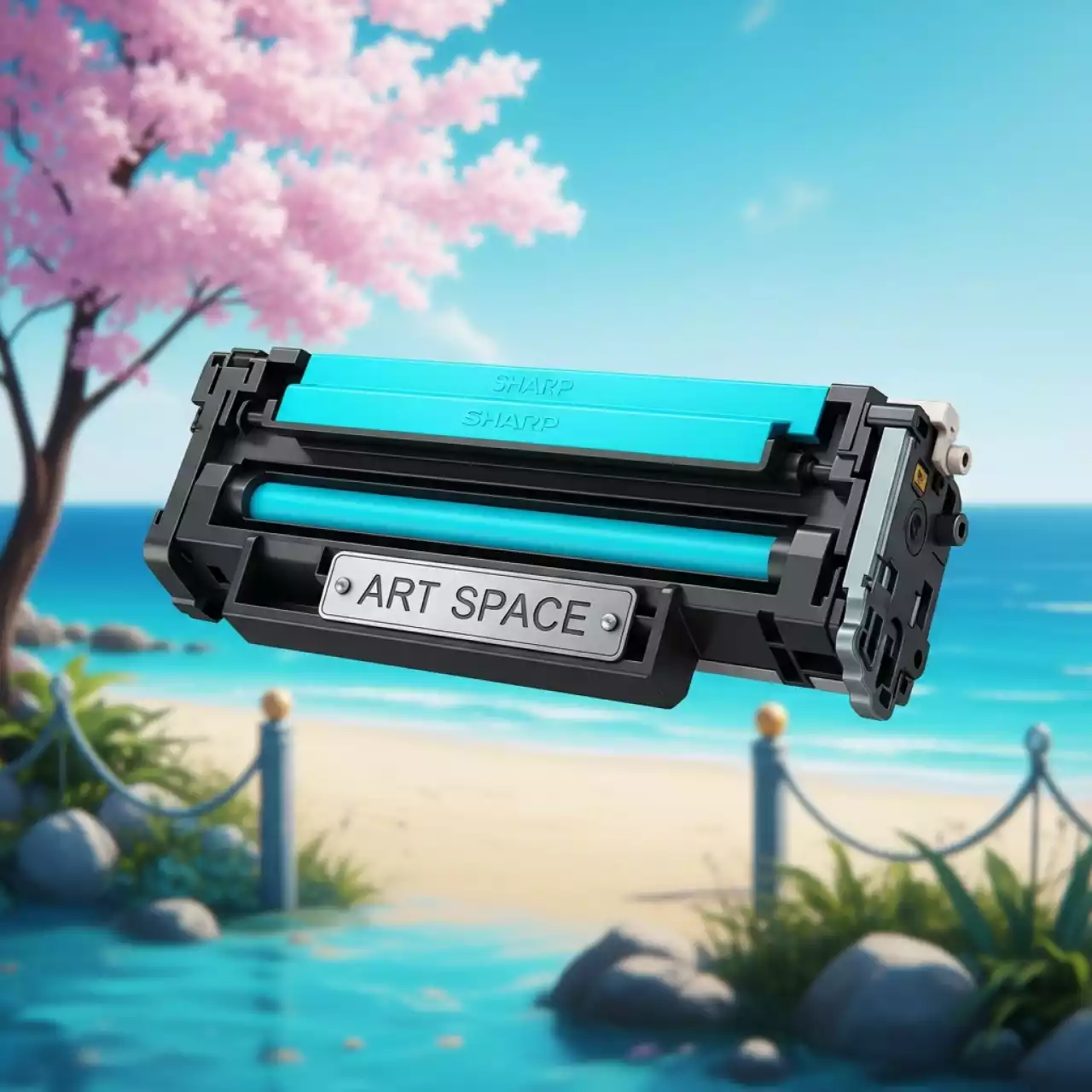 Аренда Картридж тонер Sharp BPGT20CB голубой для C CUBE BP10C20EU 20C20EU 20C25EU 5000 страниц на пляже «Ривьера» — ART SPACE
