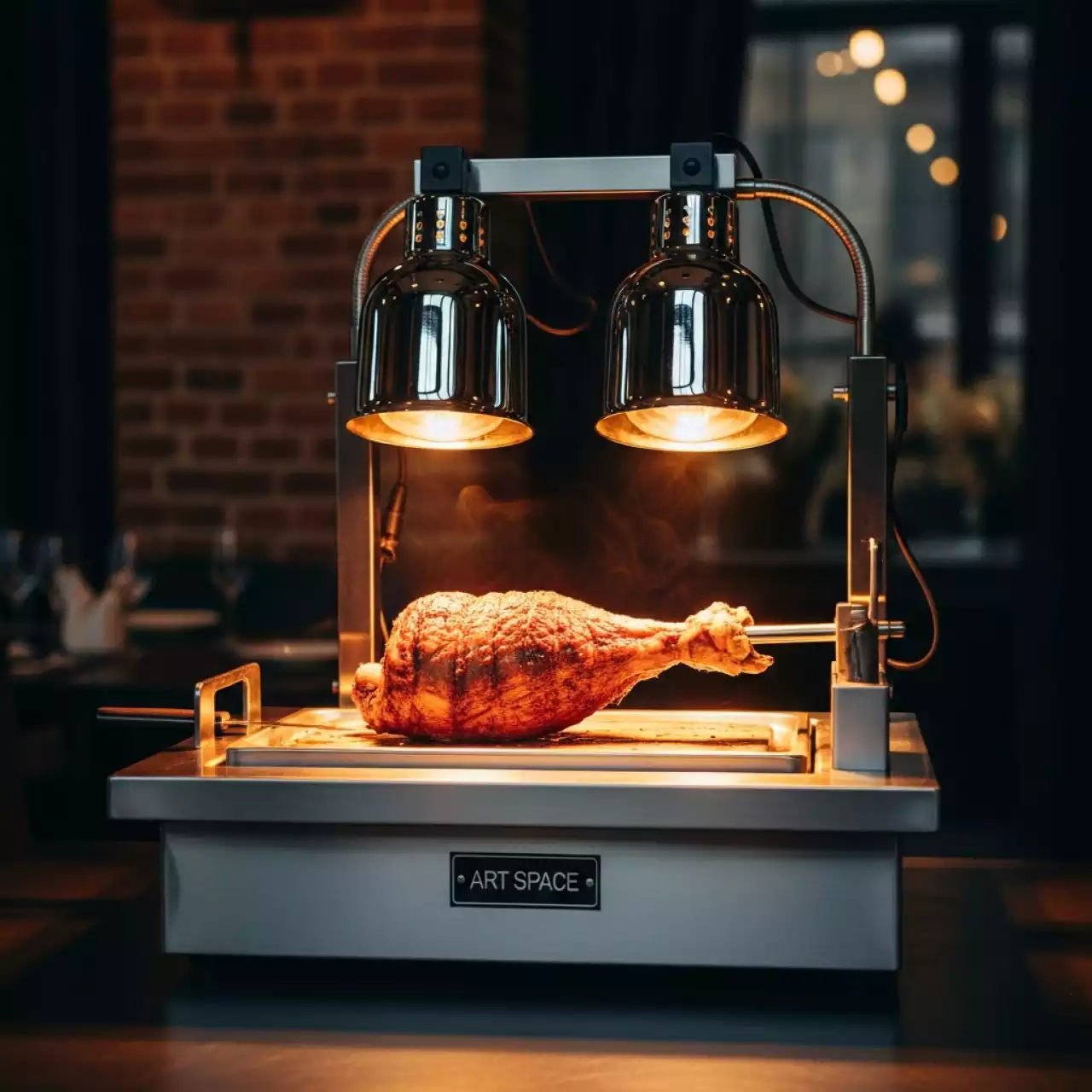Аренда Карвинг Empero 2 лампы с подогревом 800х600 мм в ресторане «Плакучая Ива» — ART SPACE