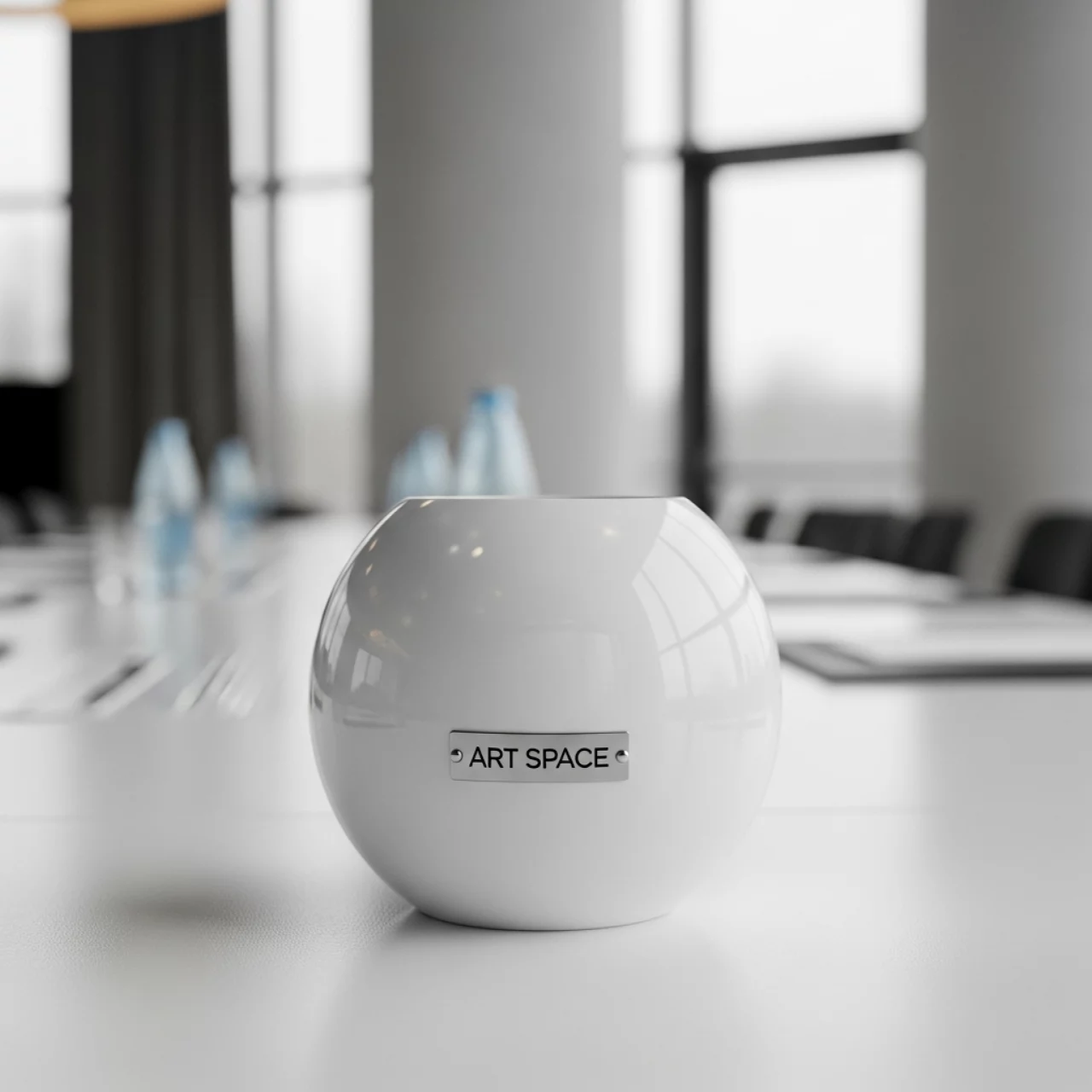 Аренда Кашпо для цветов Prosperplast Coubi Round 0,5 л белый в Imeretinskiy Hotel — ART SPACE