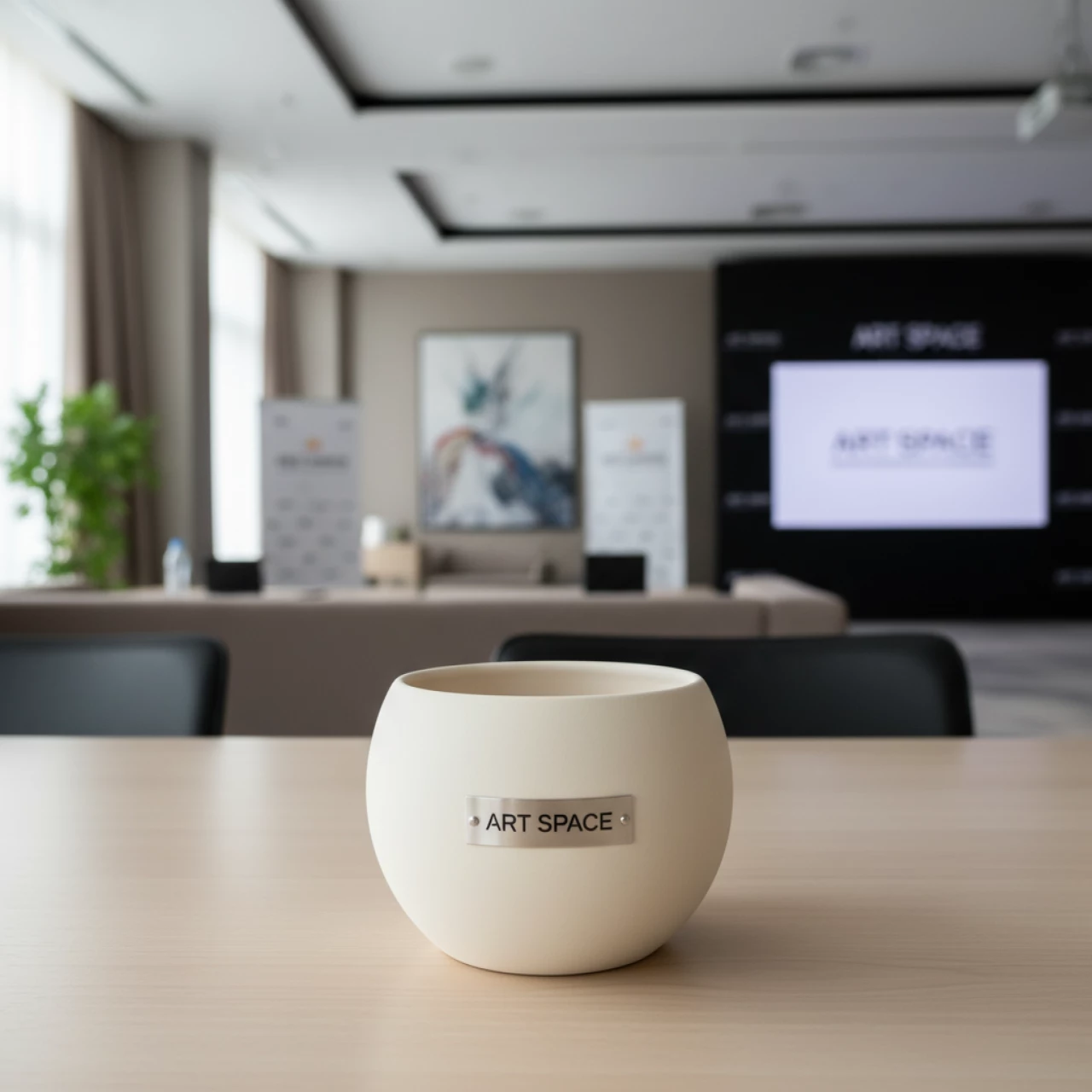 Аренда Кашпо для цветов Prosperplast Coubi Round 0,5 л кремовый в Sport Inn Hotel & Wellness — ART SPACE