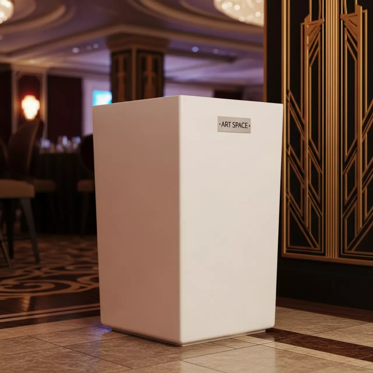 Аренда Кашпо для цветов Prosperplast Coubi Square High кремовый 30,19 л в казино «Сочи» — ART SPACE