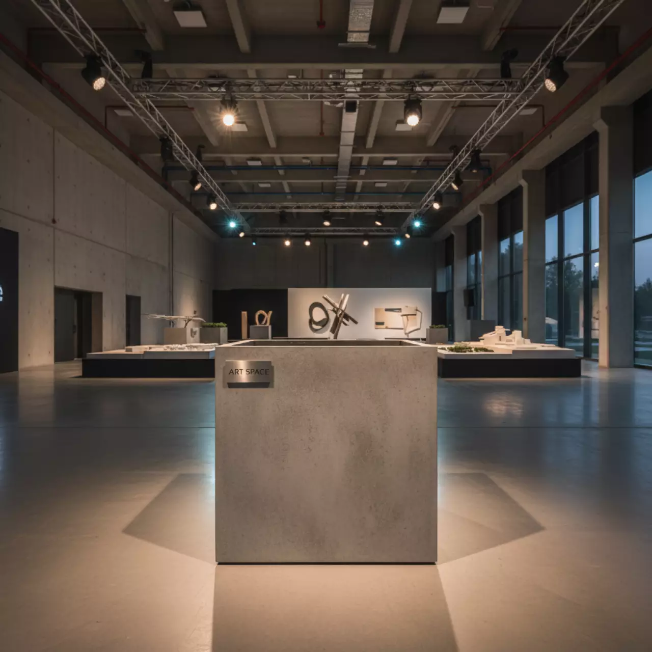 Аренда Кашпо для цветов Prosperplast Cube Case Beton бетон 255 л в Delta Sirius — ART SPACE