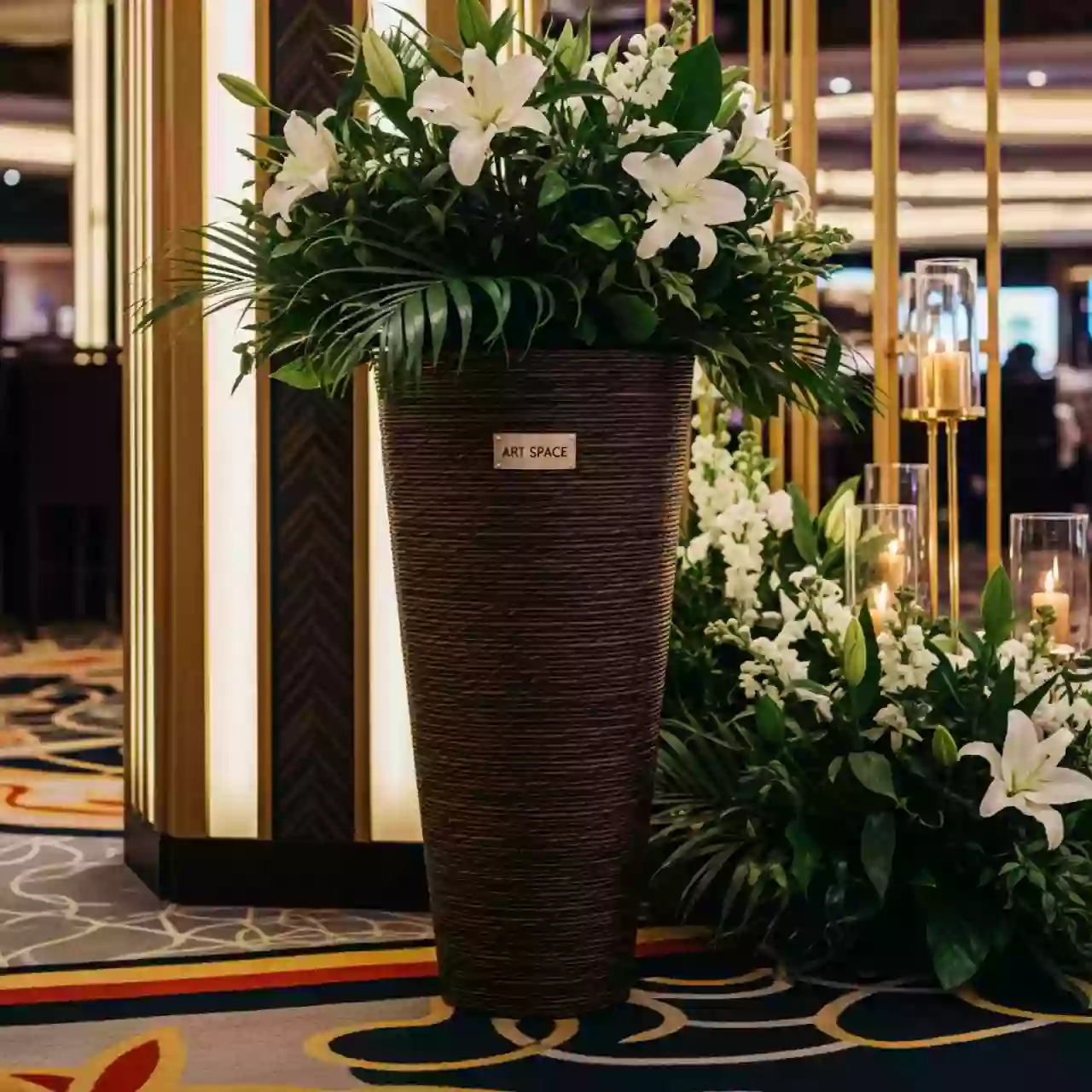 Аренда Кашпо для цветов Prosperplast Matuba Slim 57 18 л венге в казино «Сочи» — ART SPACE