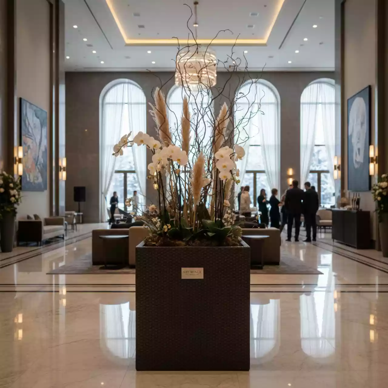 Аренда Кашпо для цветов Prosperplast Rato Low 15.8 11 л венге в Rodina Grand Hotel & SPA — ART SPACE