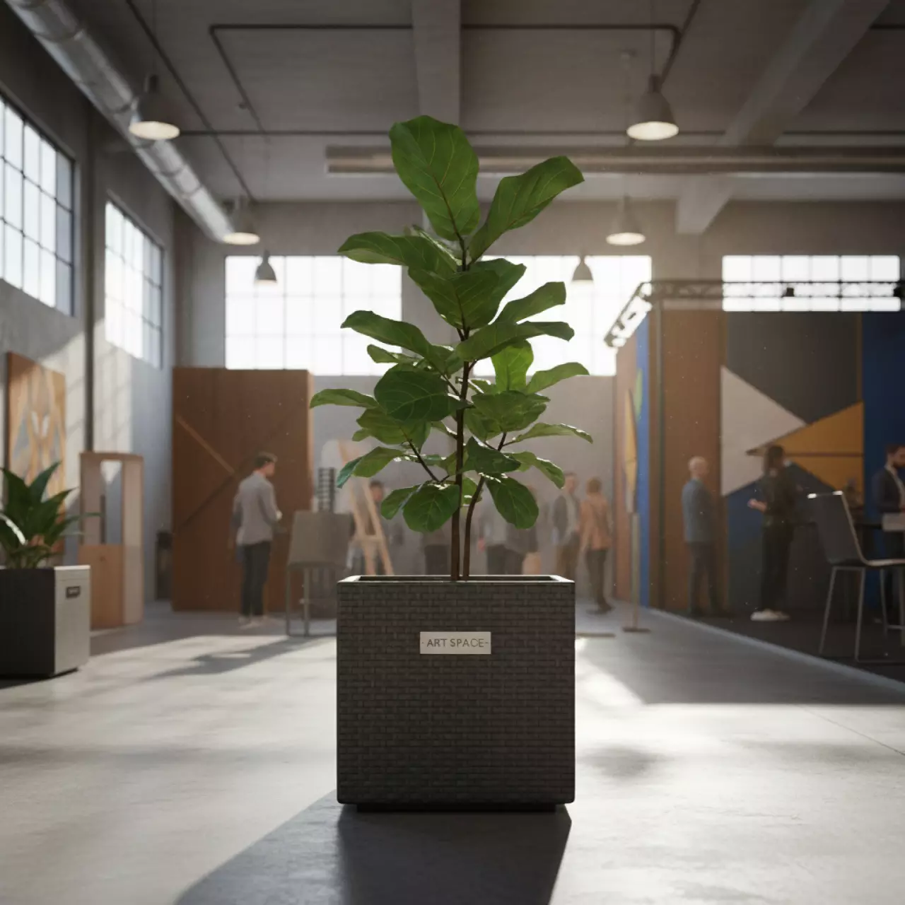 Аренда Кашпо для цветов Prosperplast Rato Low 64 антрацит 37 л в ОКЦ «Галактика» — ART SPACE