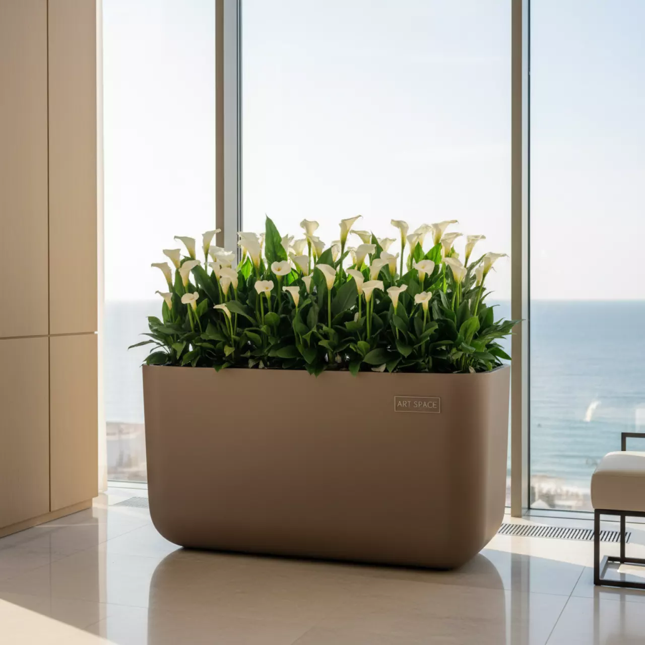 Аренда Кашпо для цветов Prosperplast Tubus Case 38,6 л мокко в Pullman Sochi Centre — ART SPACE