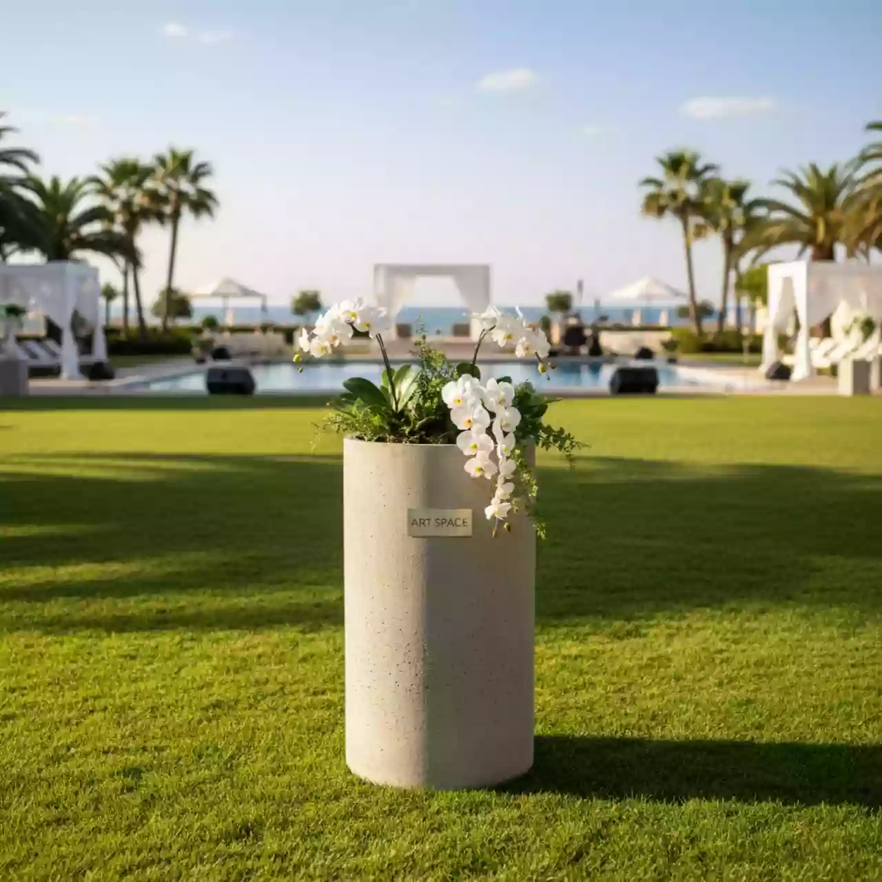 Аренда Кашпо для цветов Prosperplast Tubus Slim Beton 27 15 л бетон в санатории «Сочи» — ART SPACE