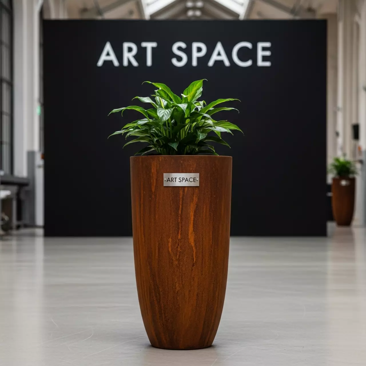 Аренда Кашпо для цветов Prosperplast Tubus Slim Corten 27 15 л кортен сталь в лофте «Студия 21» — ART SPACE