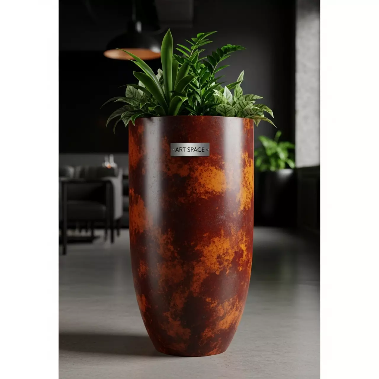 Аренда Кашпо для цветов Prosperplast Tubus Slim Corten 27,15 л кортен сталь в ресторане «Высота 5642» — ART SPACE