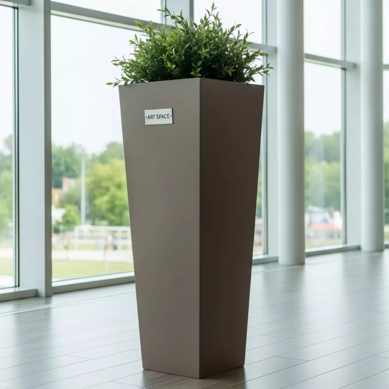 Аренда Кашпо для цветов Prosperplast Urbi Square 49 21 л мокко в конгресс-холле отеля Жемчужина — ART SPACE