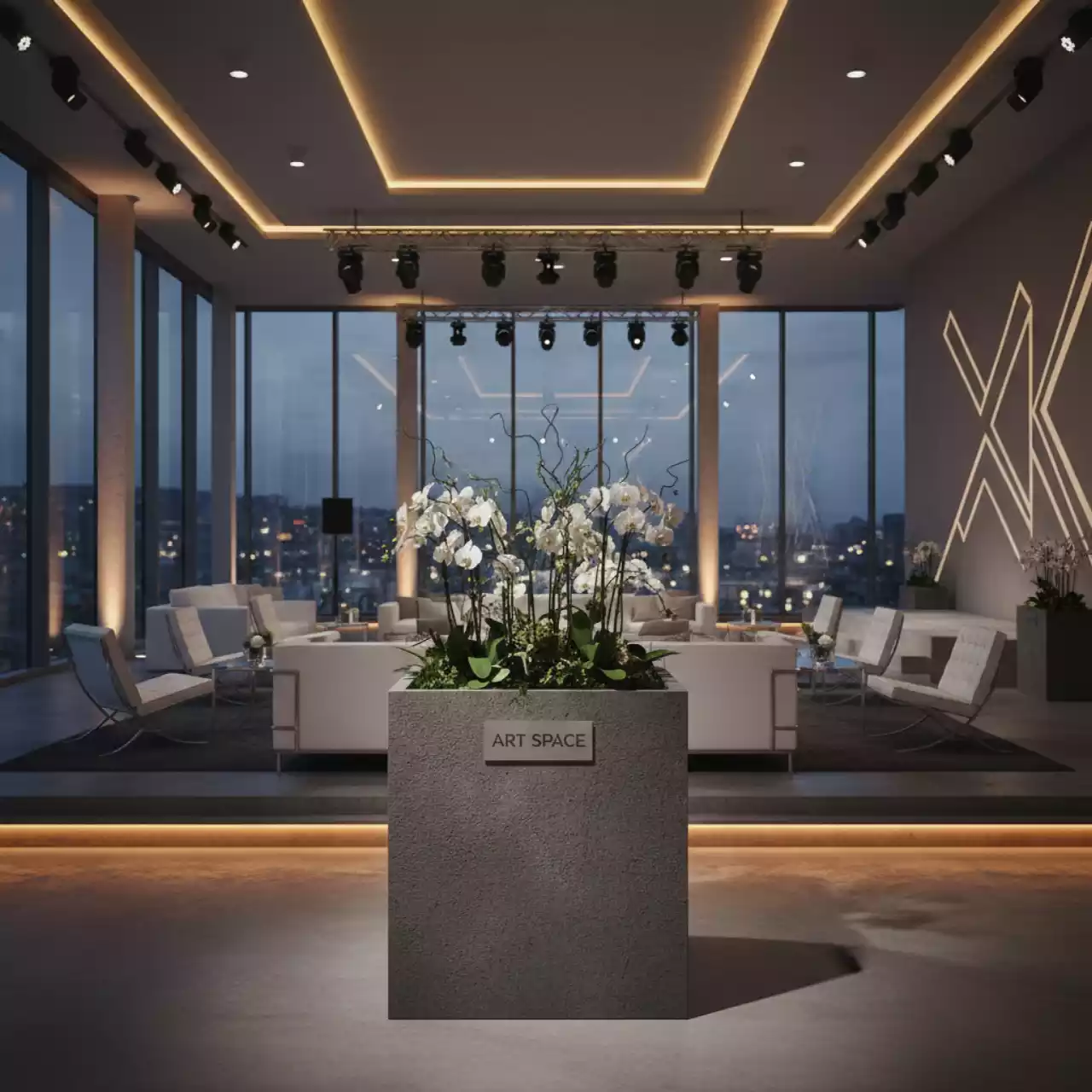 Аренда Кашпо для цветов Prosperplast Urbi Square Effect 49 21 л антрацит в Panorama by Mercure — ART SPACE